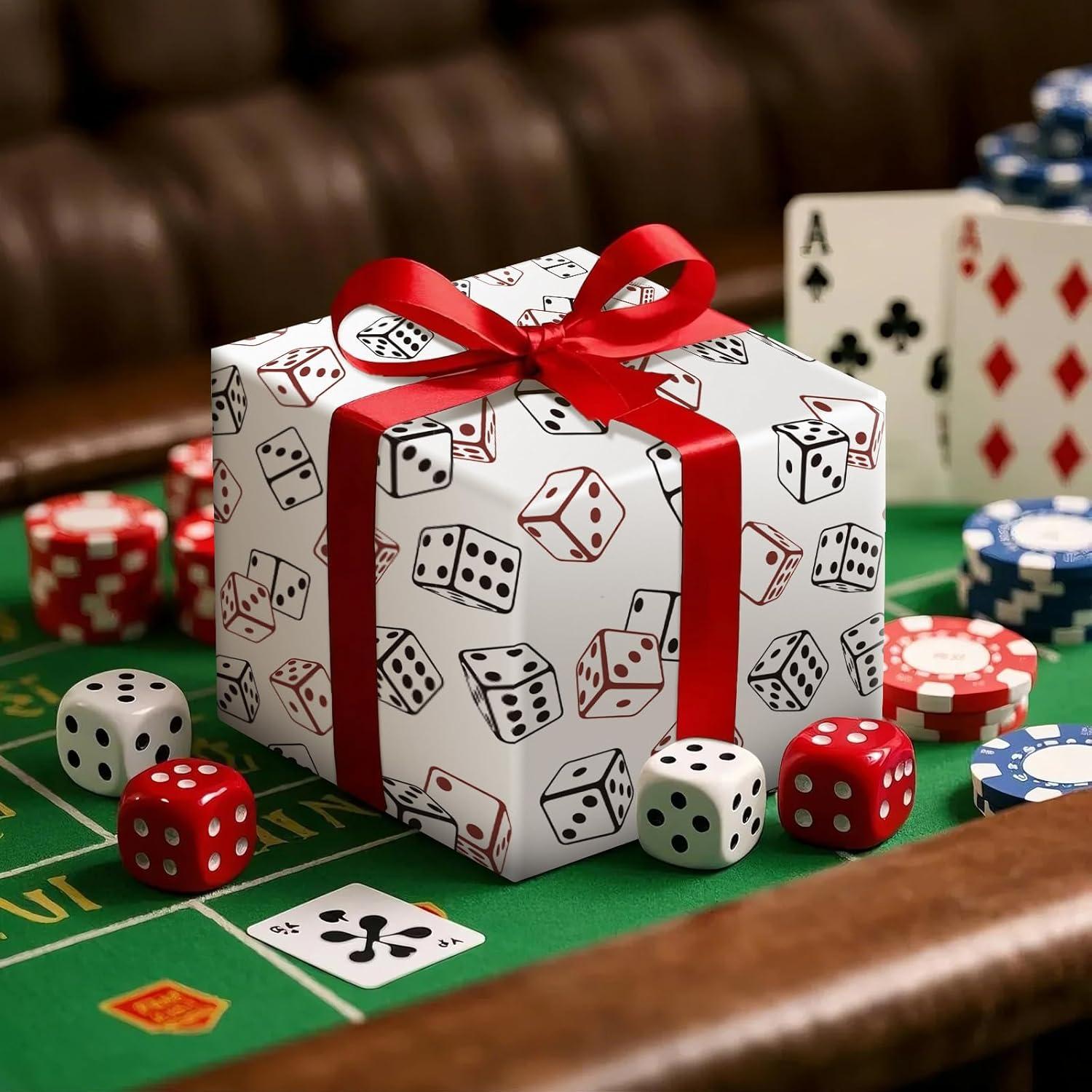 Papel de Regalo RUSPEPA Juego de Dados 43.2 cm x 5 m