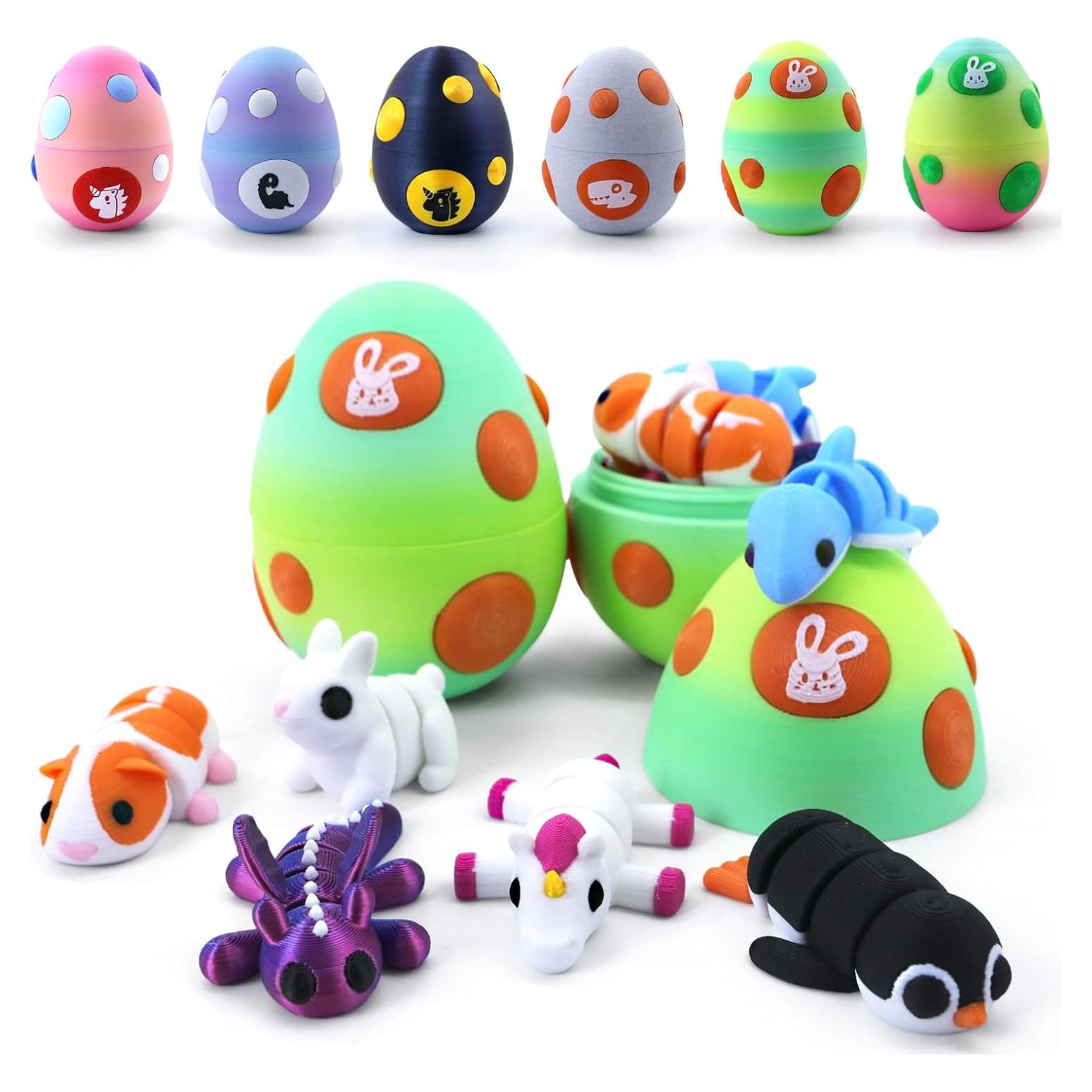 Conjunto de Figuras de Animales 3D HyBaiS - Unicornio y Conejo