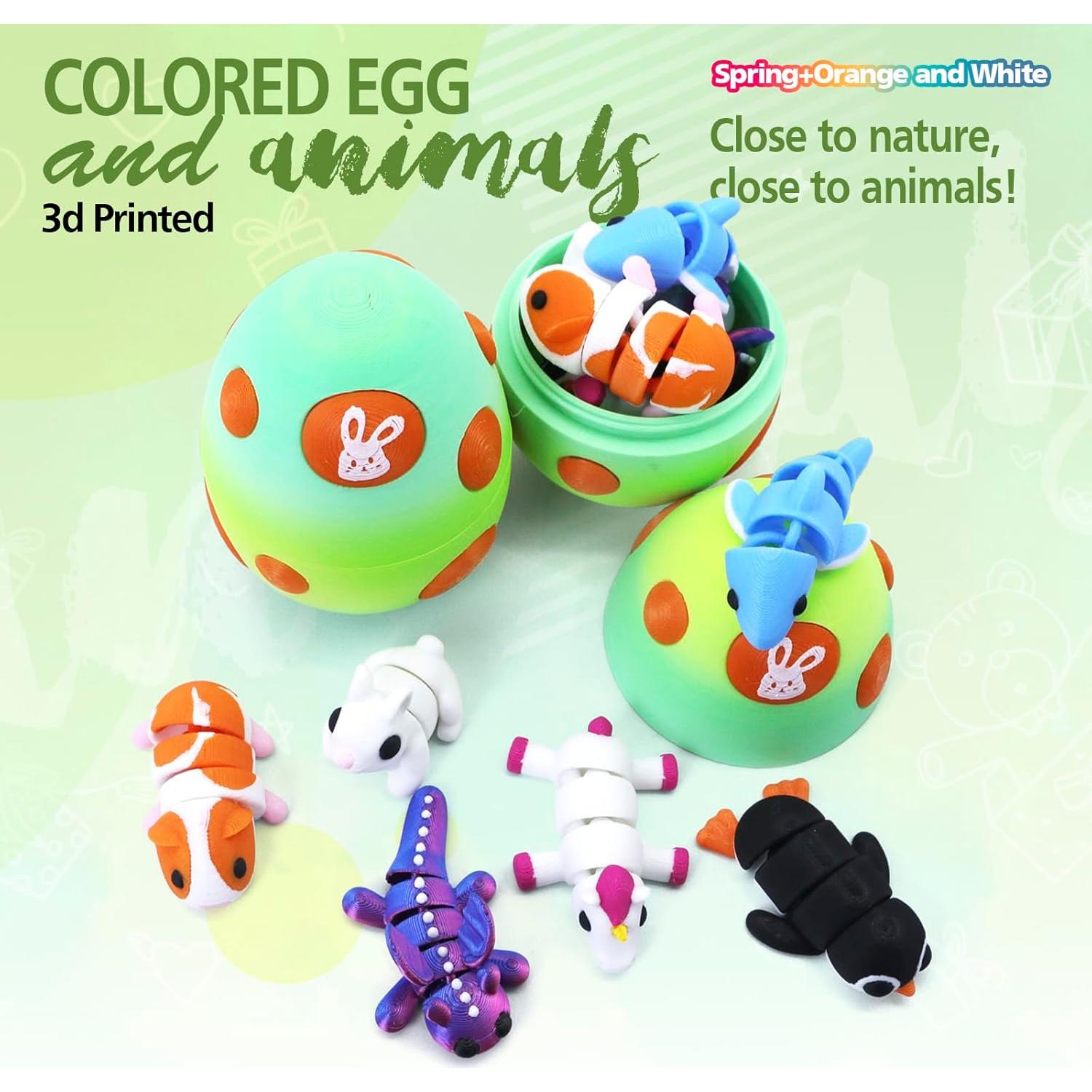 Conjunto de Figuras de Animales 3D HyBaiS - Unicornio y Conejo