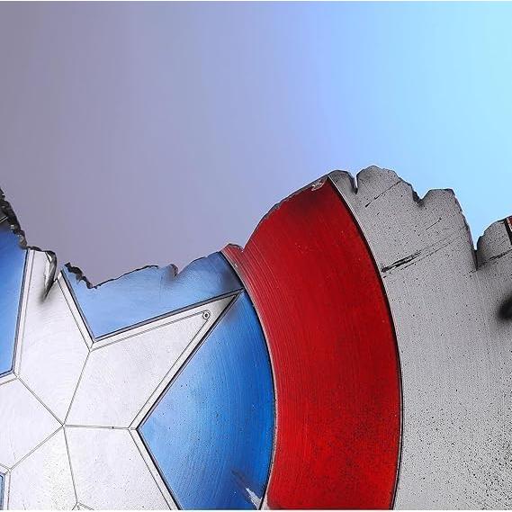 Escudo de Acero Capitán América 56 cm - Cosplay Medieval