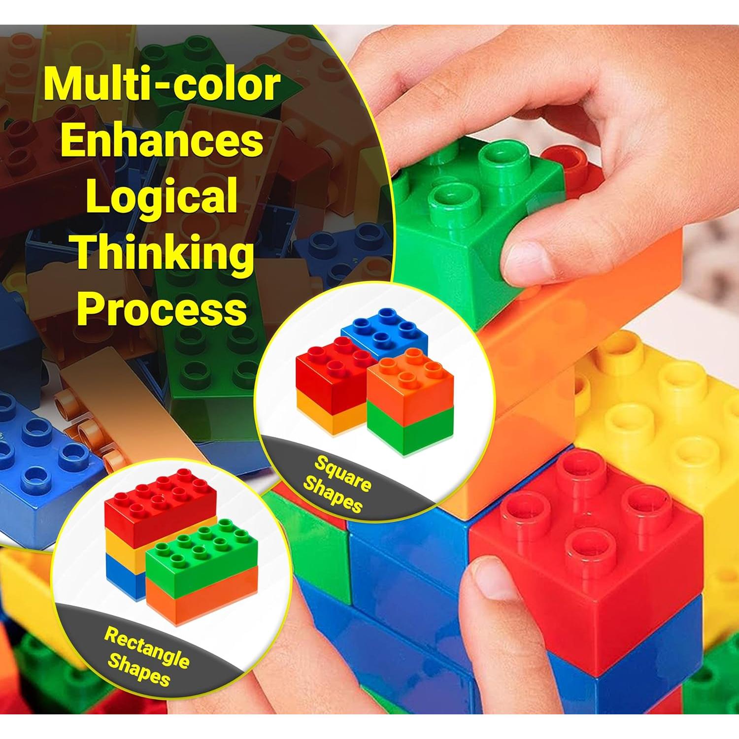 Bloques de Construcción Neez 100 Piezas Grandes Multicolor