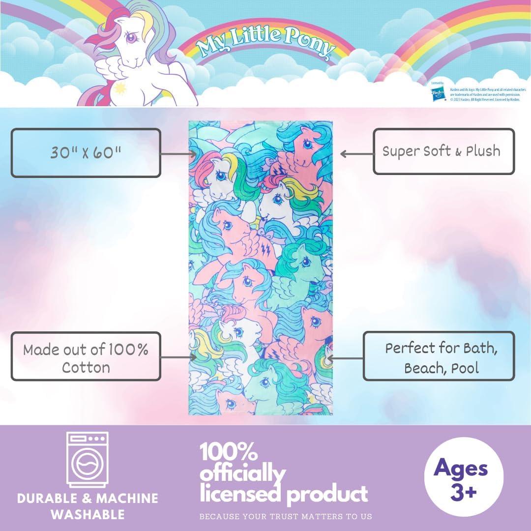 Toalla de Playa Franco Mi Pequeño Pony 152x76 cm Suave