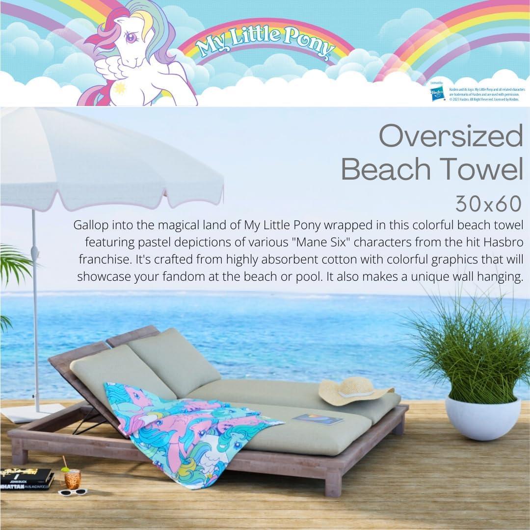 Toalla de Playa Franco Mi Pequeño Pony 152x76 cm Suave