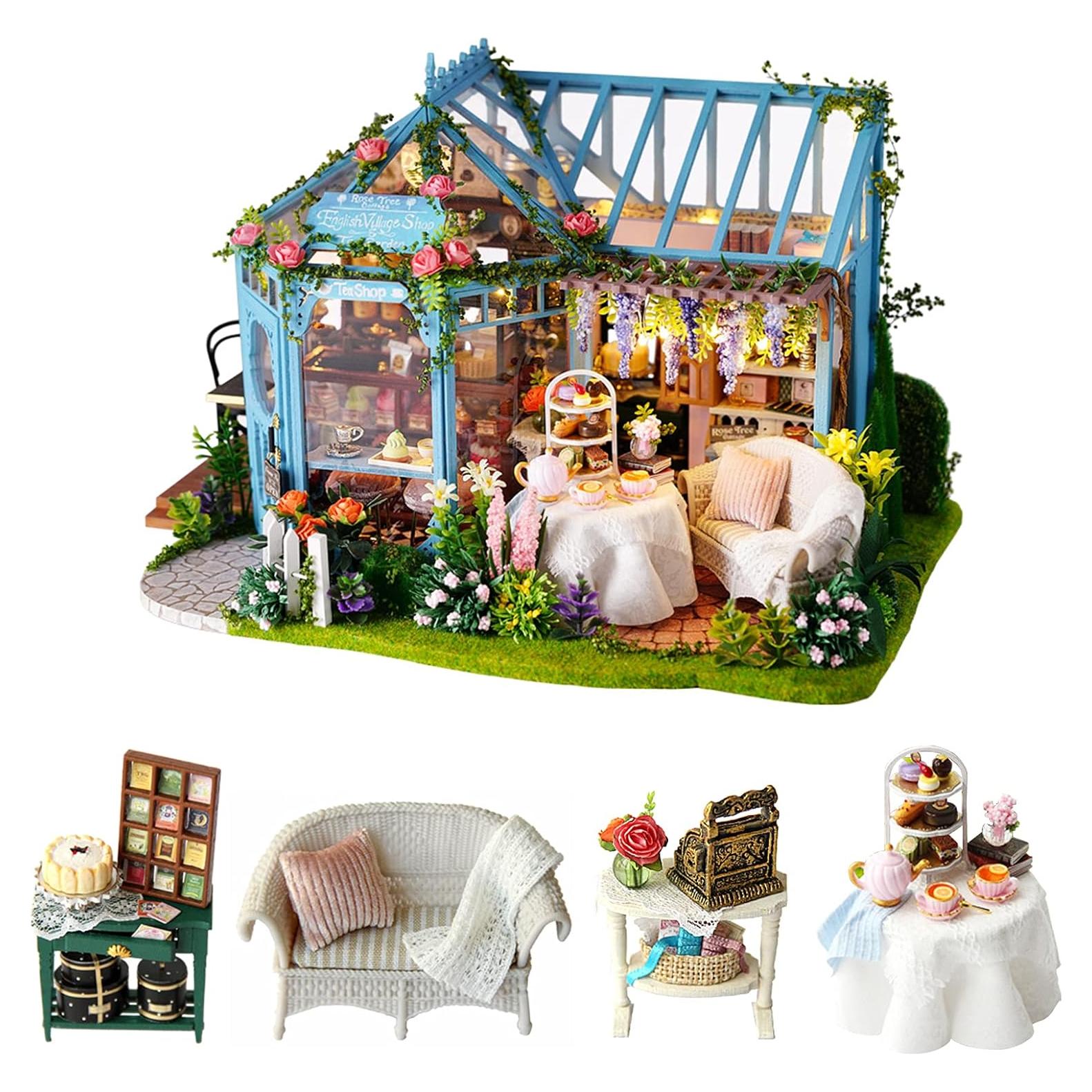 Casa de Muñecas Miniatura CUTEROOM 3D con Muebles y Luces LED