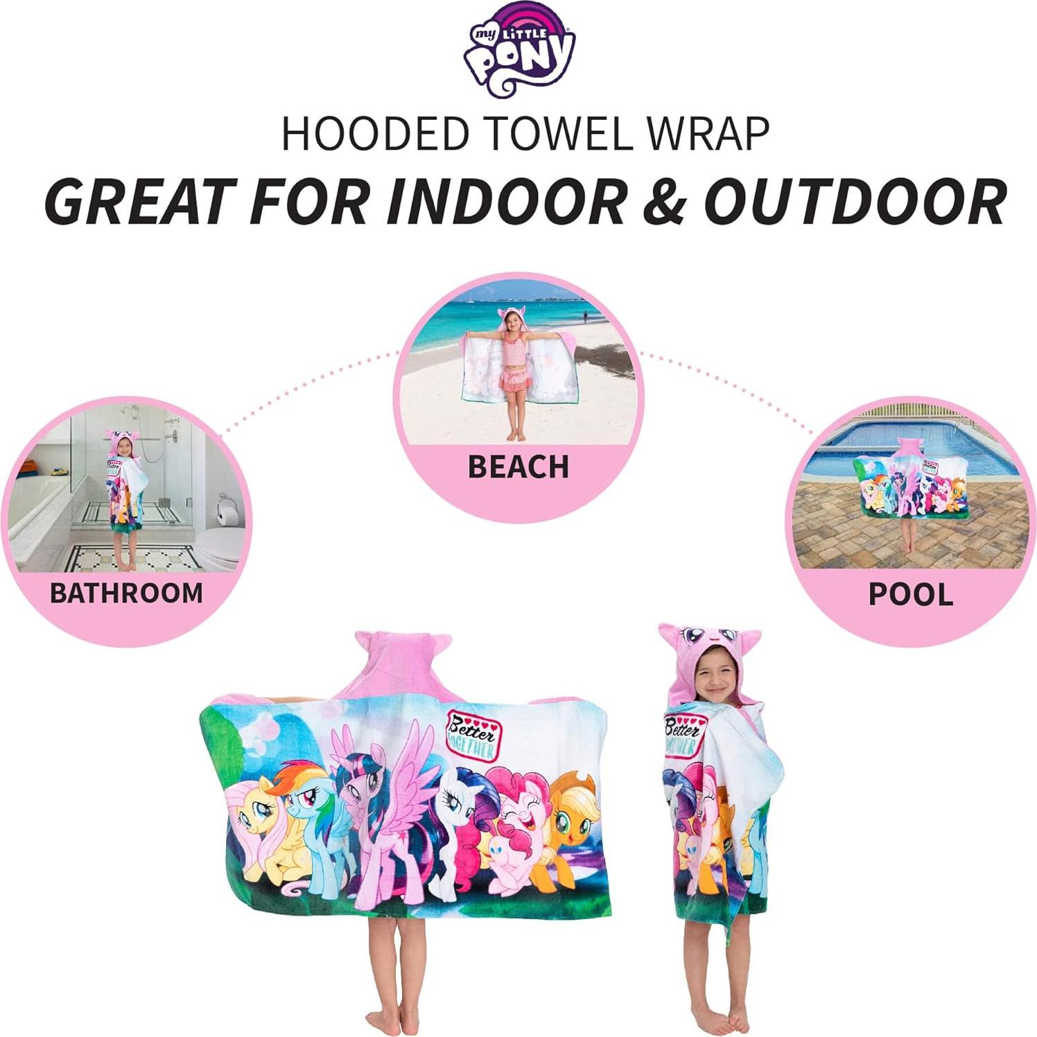 Toalla con Capucha My Little Pony 100% Algodón 61x127 cm