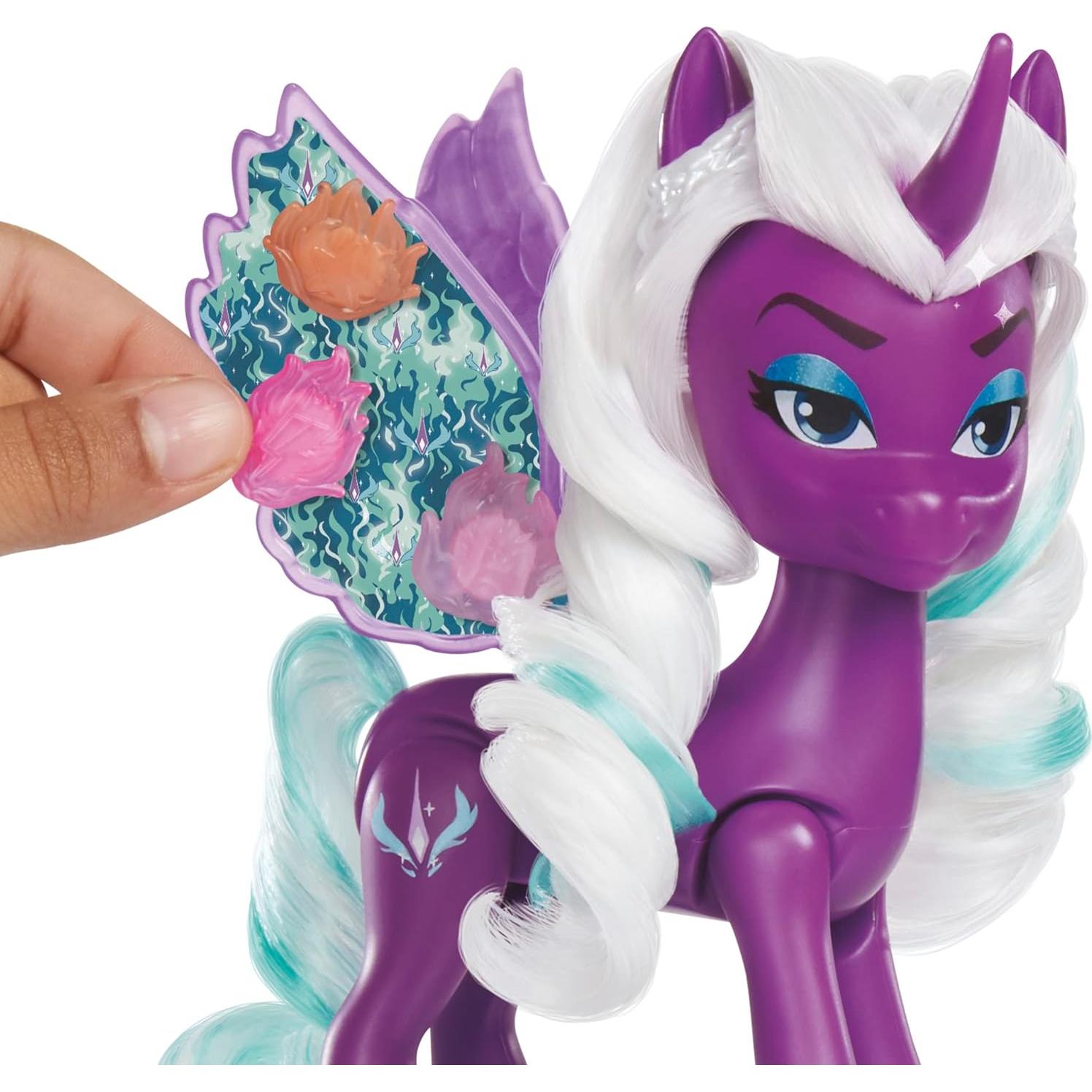 My Little Pony Dolls Opaline Arcana Wing Surprise, 5-Inch Toy Alicorn with Accessories, Toys for 5 Year Old Girls and Boys