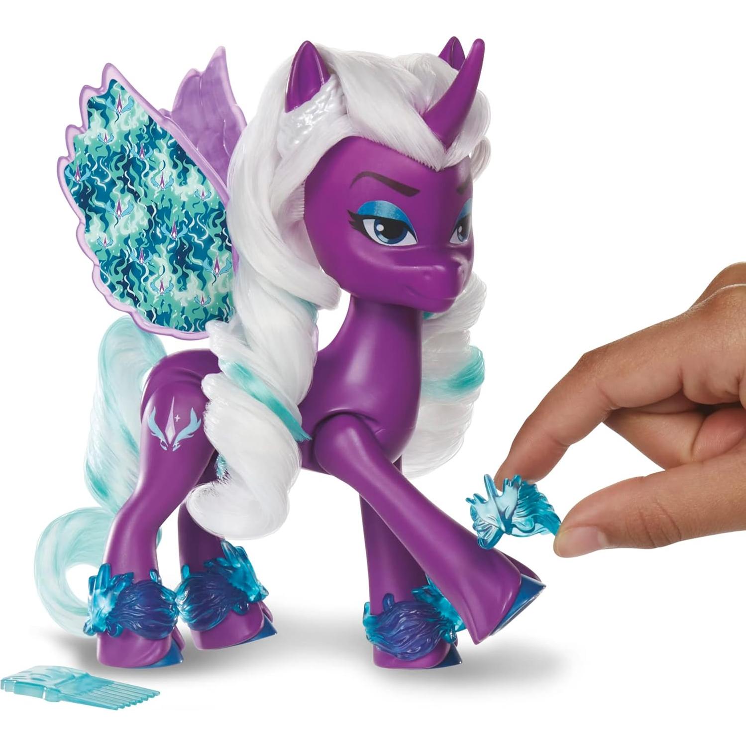 My Little Pony Dolls Opaline Arcana Wing Surprise, 5-Inch Toy Alicorn with Accessories, Toys for 5 Year Old Girls and Boys