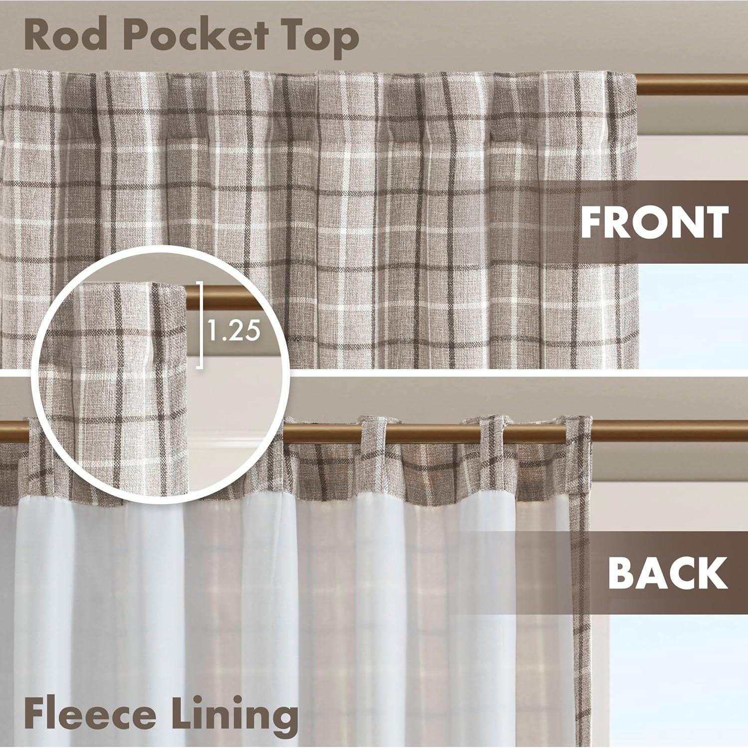 Cortina Aislante Térmico Madison Park Anaheim 50x63 cm Marrón