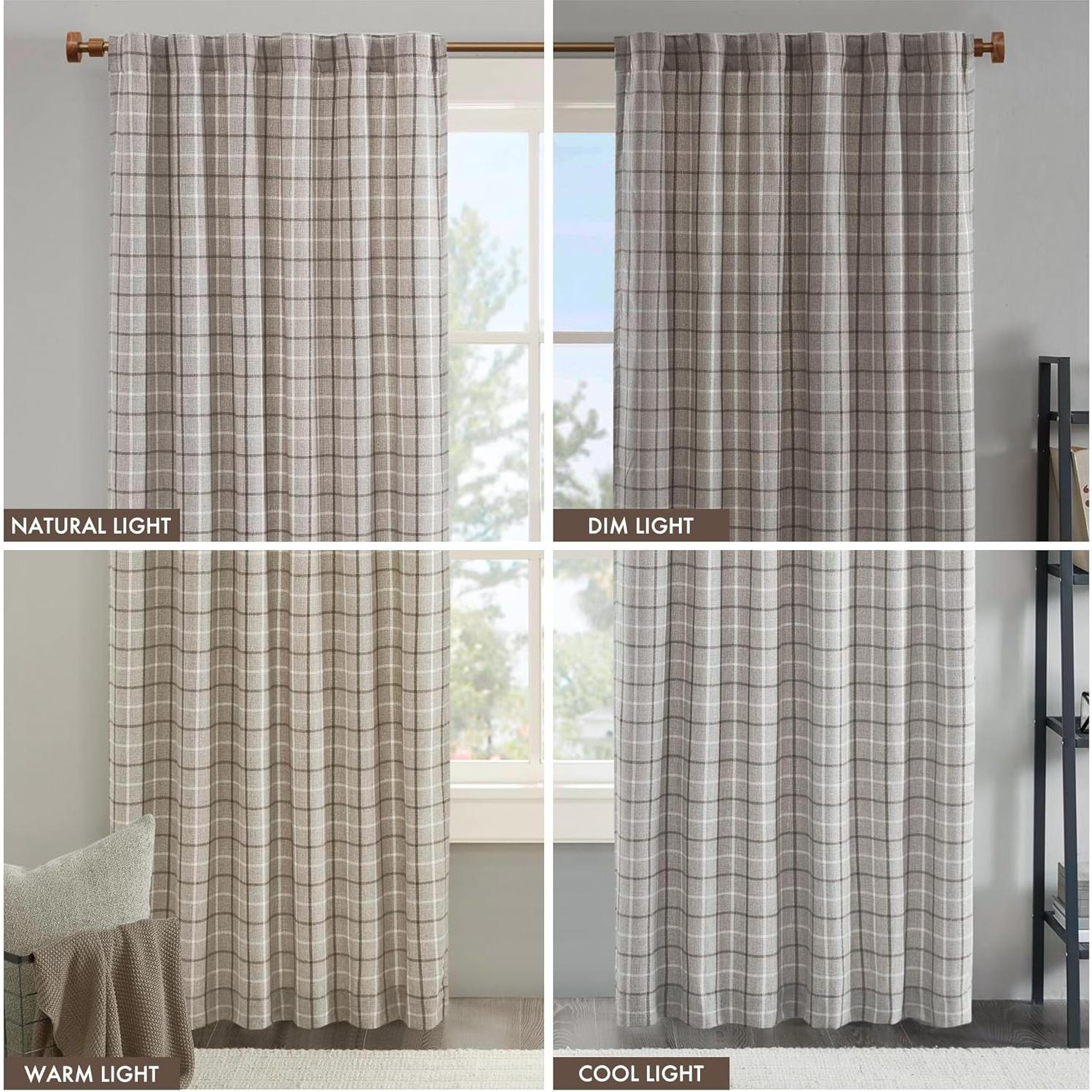 Cortina Aislante Térmico Madison Park Anaheim 50x63 cm Marrón