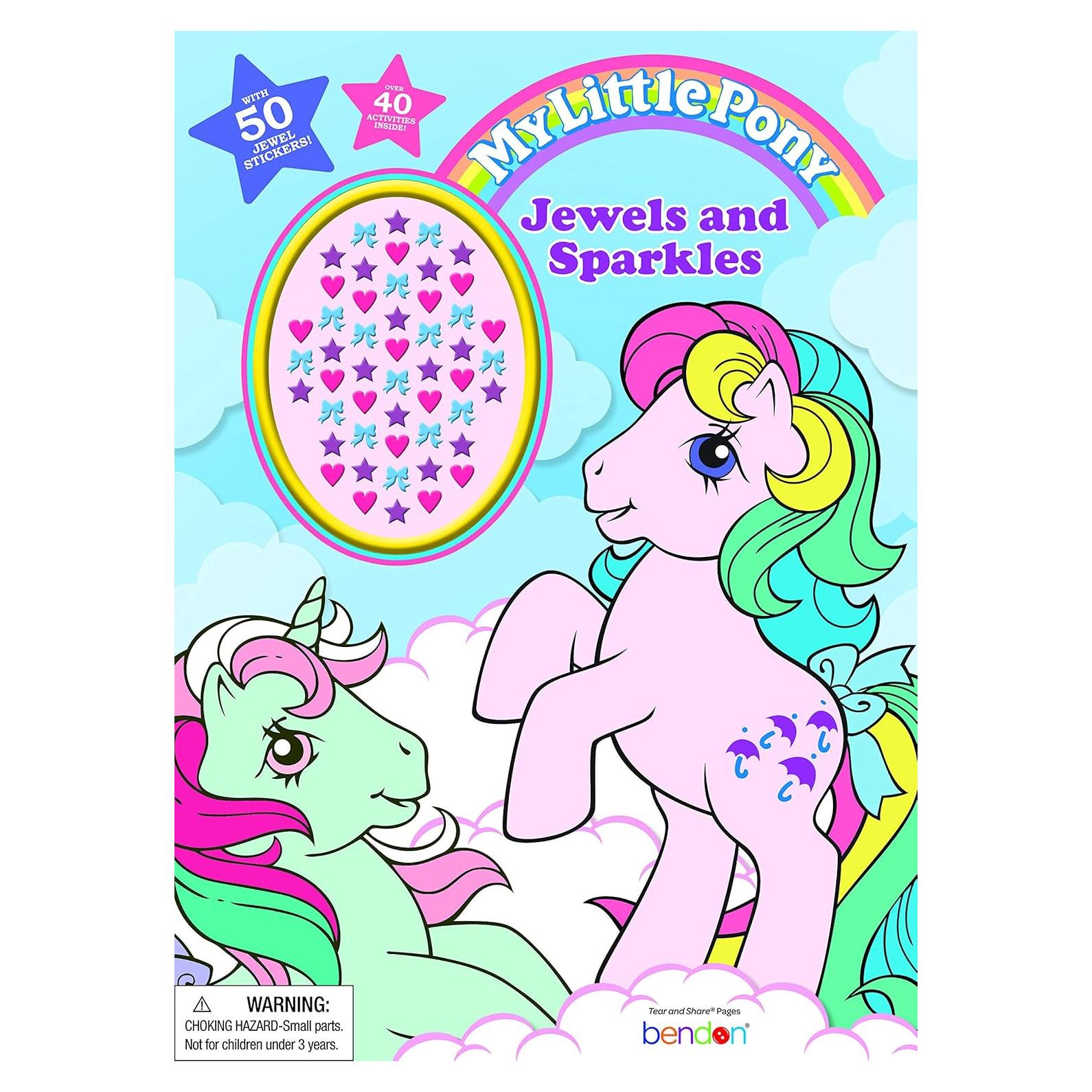 Libro de Colorear Mi Pequeño Pony 48 Páginas con Stickers