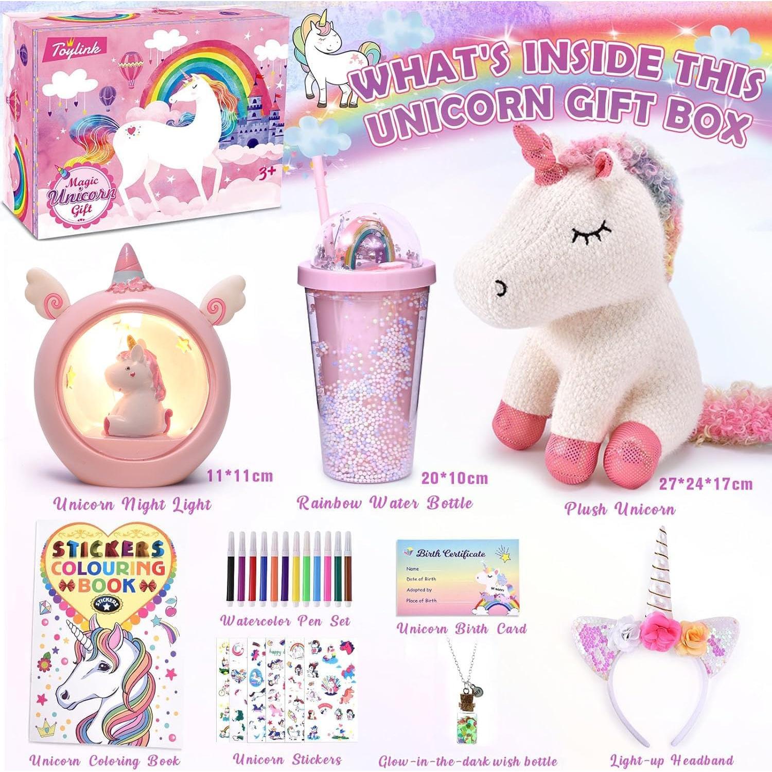 Regalo Unicornio Toylink 7075H con Peluche y Luz Nocturna