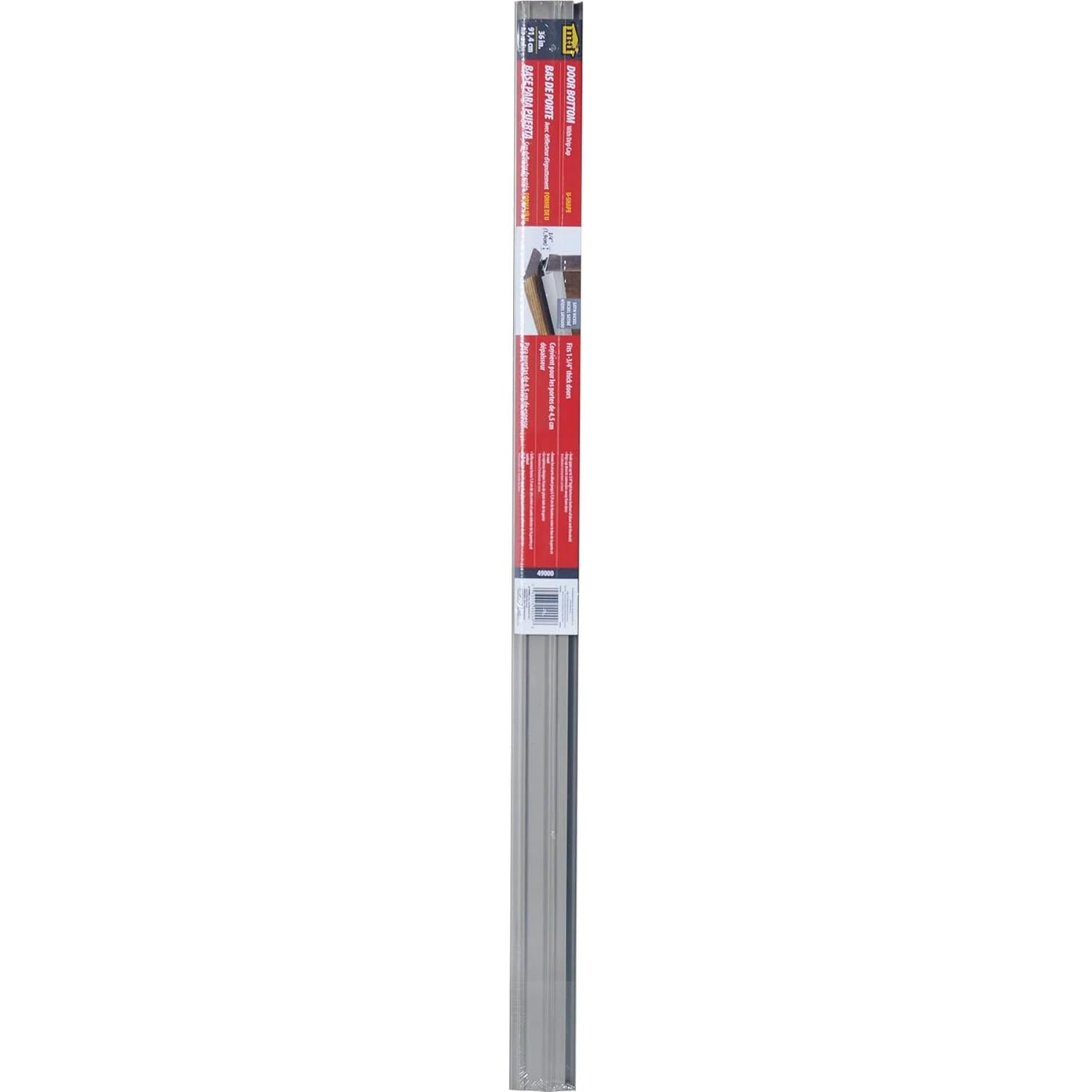 Sello de Puerta Inferior M-D 91.44 cm Aluminio Niquel Satinado