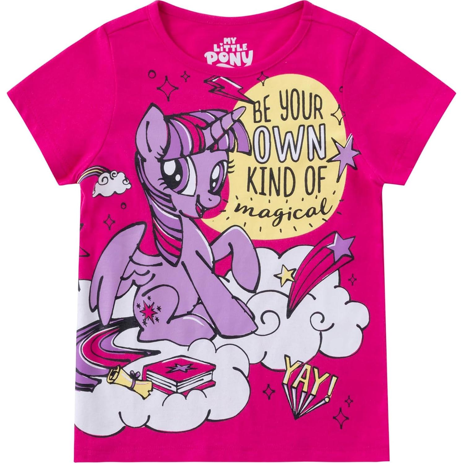 Camisetas de Unicornio Mi Pequeño Pony 4 Piezas Niñas