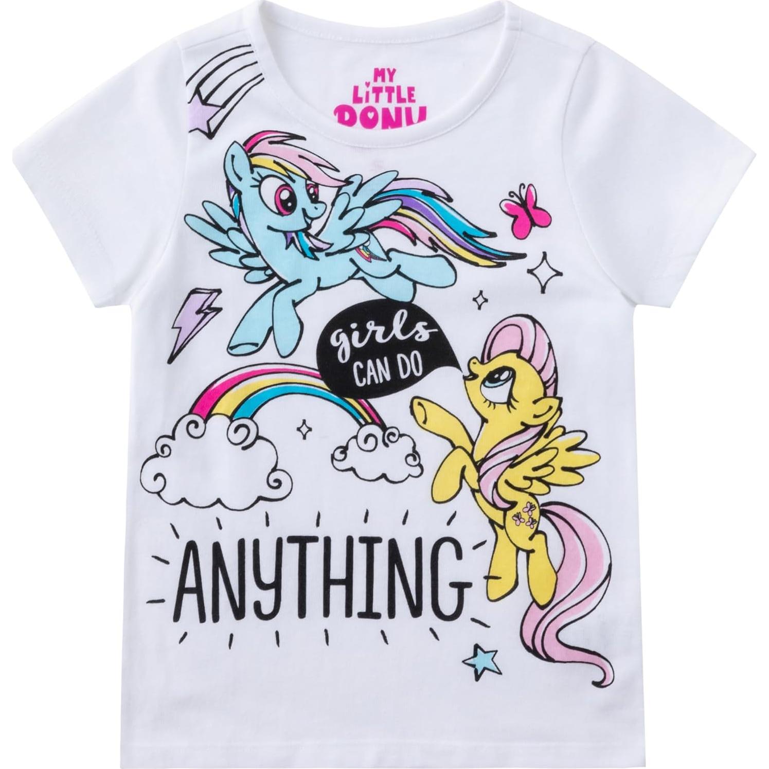 Camisetas de Unicornio Mi Pequeño Pony 4 Piezas Niñas