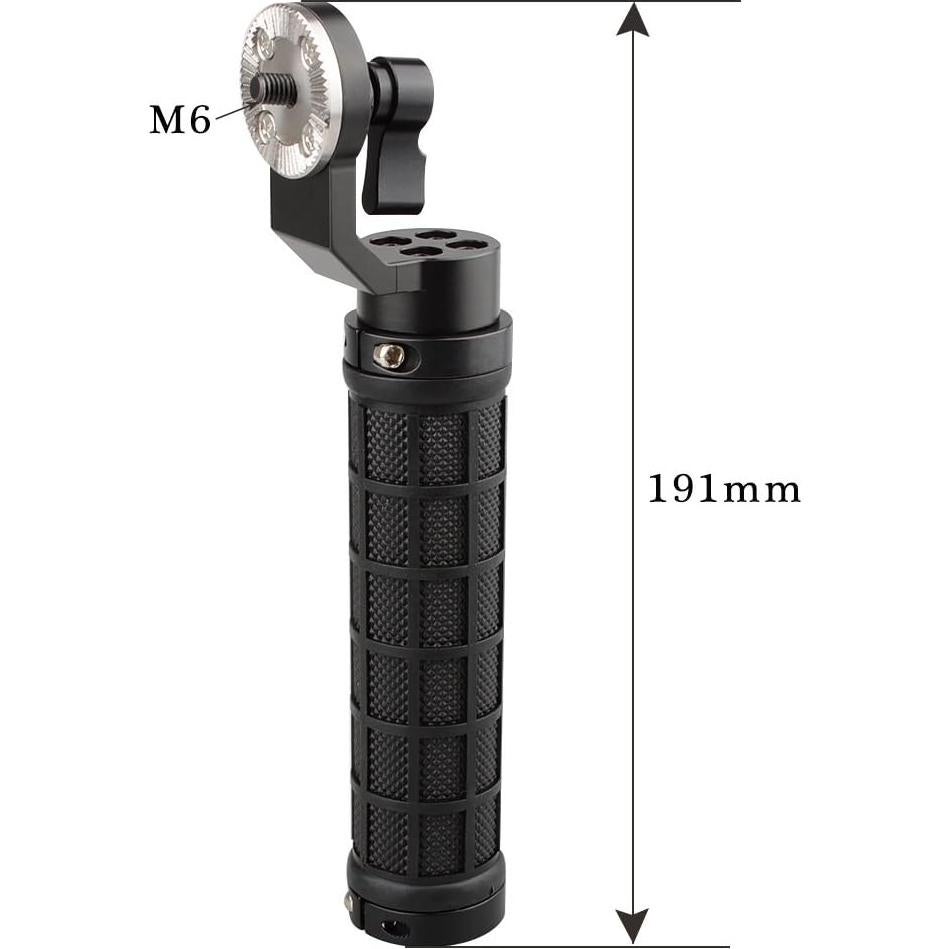 Mango de Goma CAMVATE para Rosette Aluminio 31.8 mm Negro