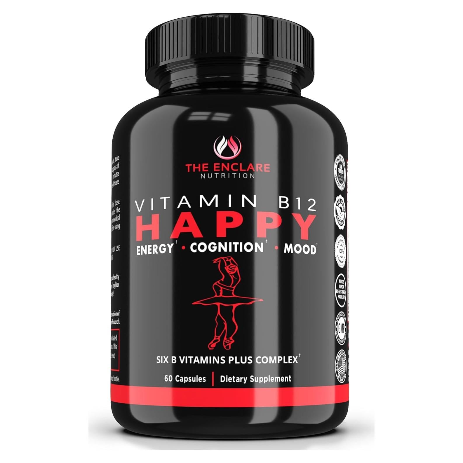 Complejo de Vitamina B12 Enclare - 2000 mcg, Energía y Salud