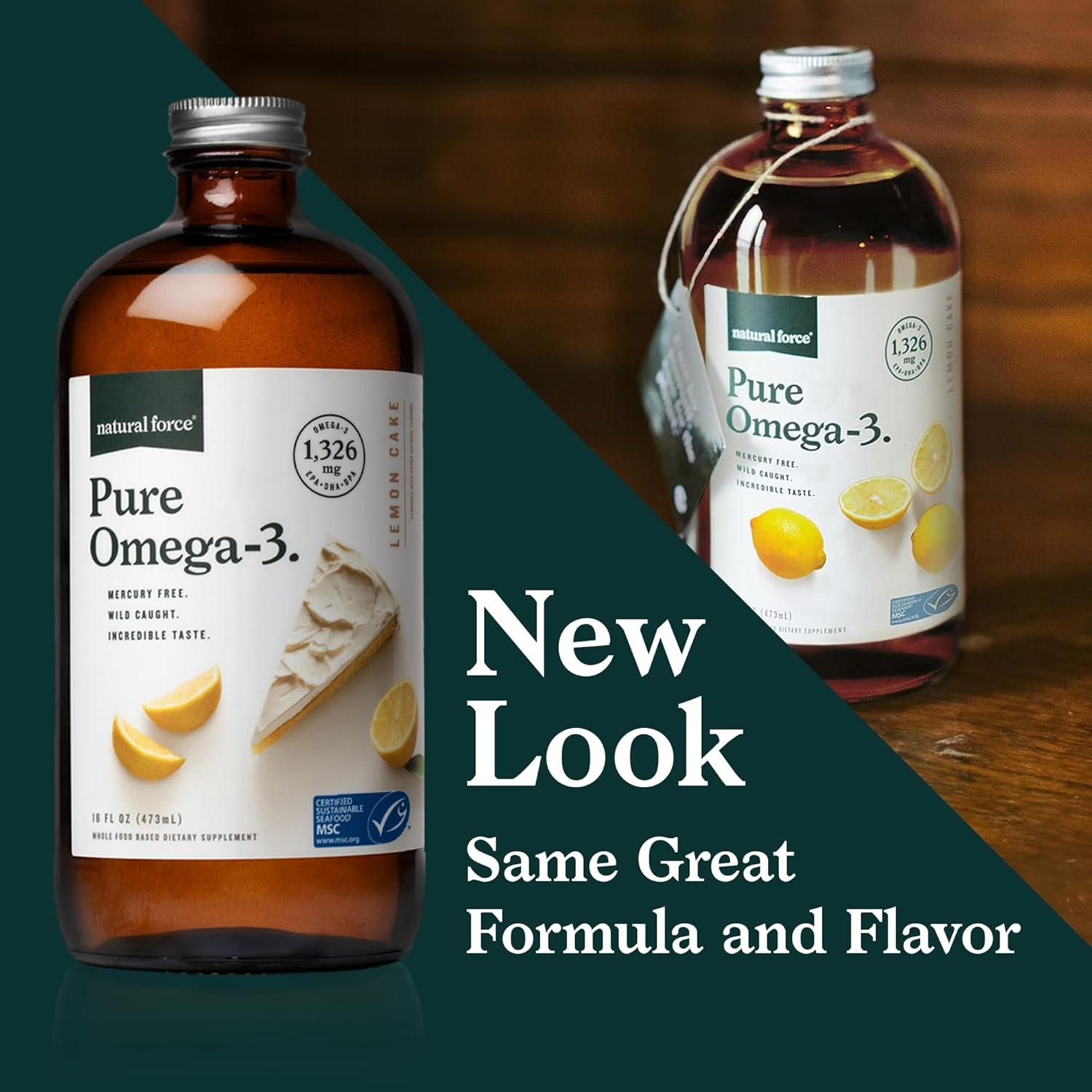 Aceite de Pescado Omega 3 Natural Force 473 ml Limón