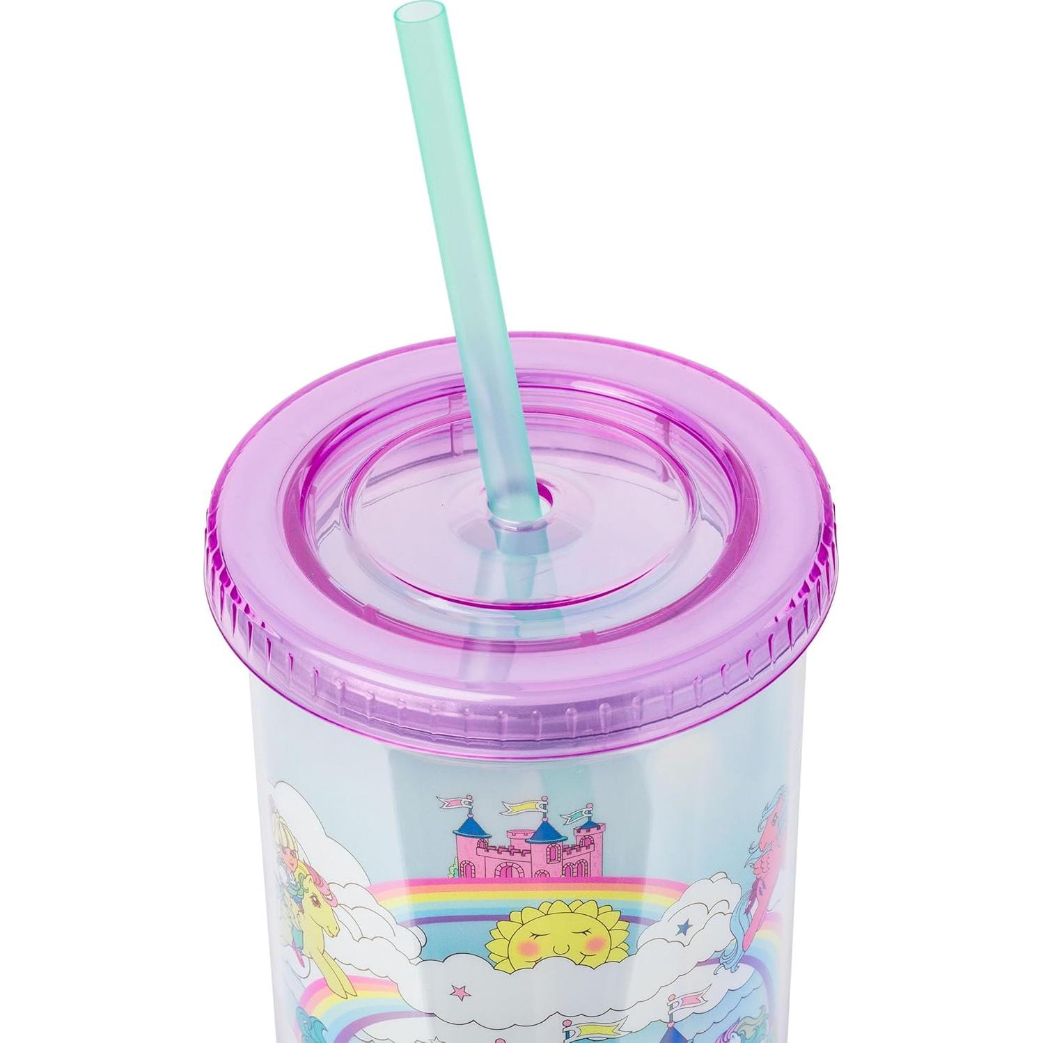 Vaso Frío My Little Pony 591 ml con Tapa y Pajilla