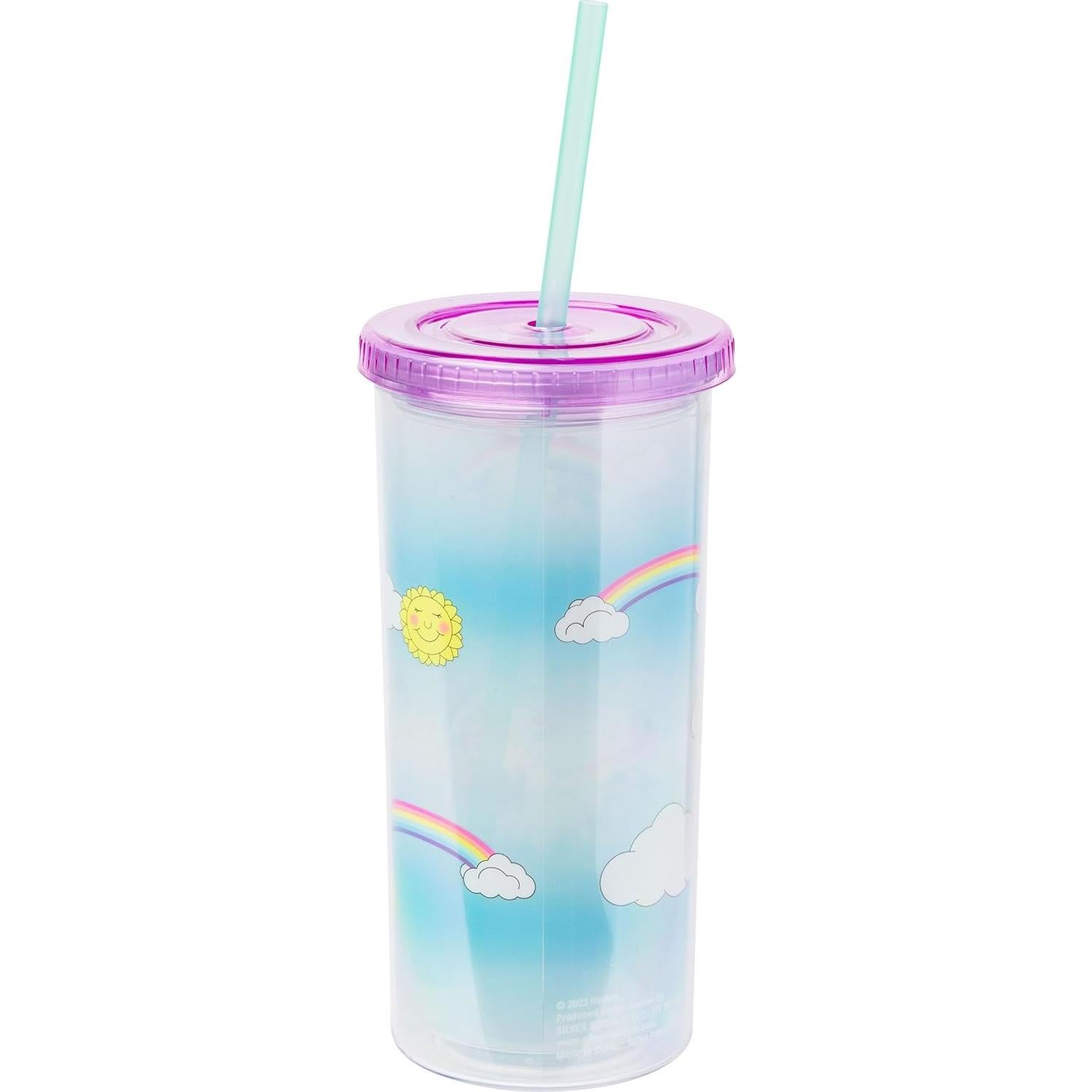 Vaso Frío My Little Pony 591 ml con Tapa y Pajilla