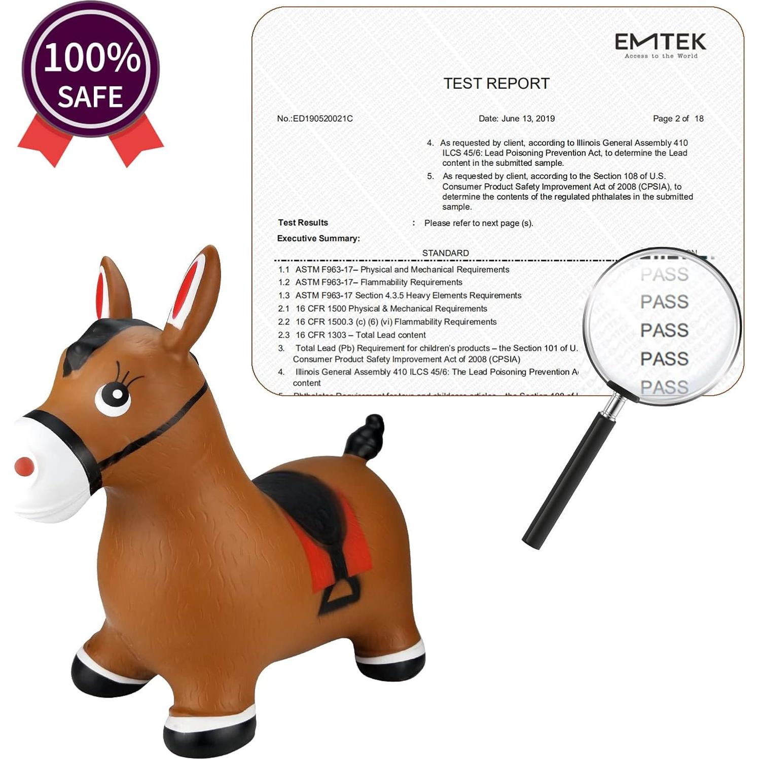 Caballo Saltarín INPANY Inflable para Niños 1.63 kg