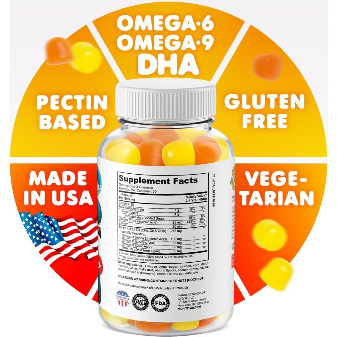 Gominolas Veganas Omega 3 Dr. Moritz para Niños 90 Unidades