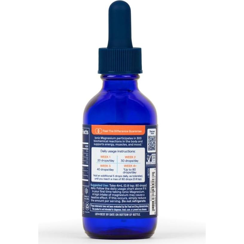 Magnesio Iónico Líquido 400 mg - Minerales de Trazo - 2 fl oz