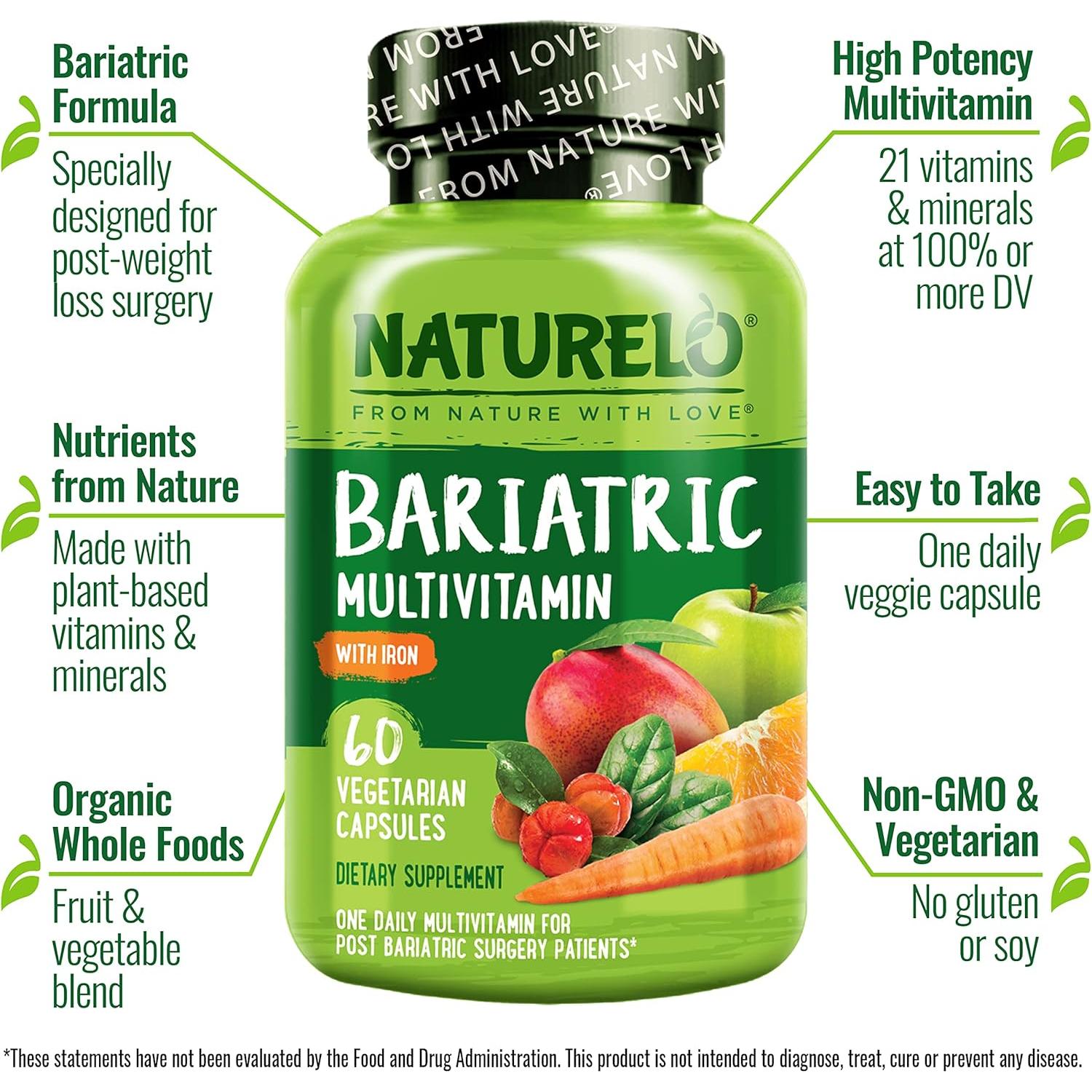 Multivitamina Bariátrica NATURELO - 60 Cápsulas Vegetales