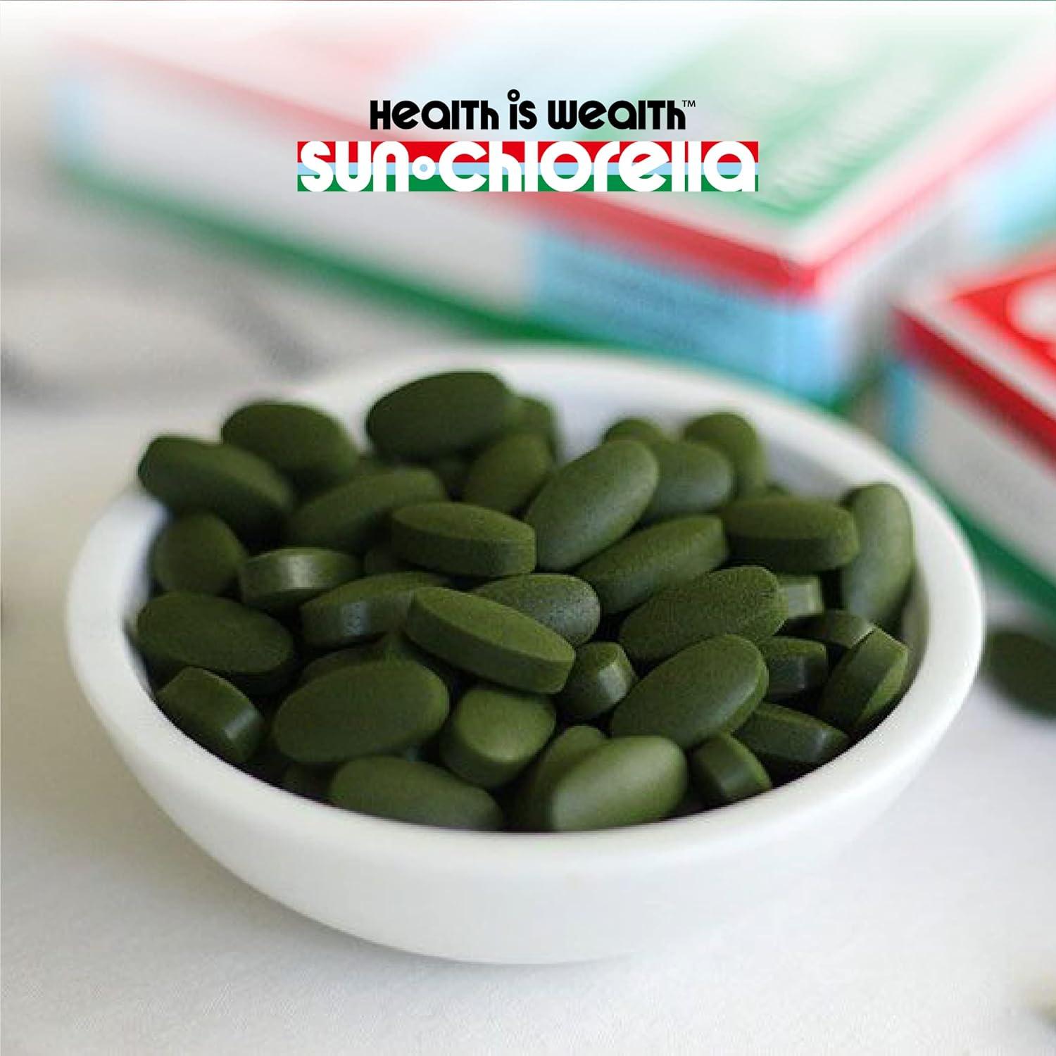 Sun Chlorella 500mg Suplemento de Algas Verdes 120 Tabletas