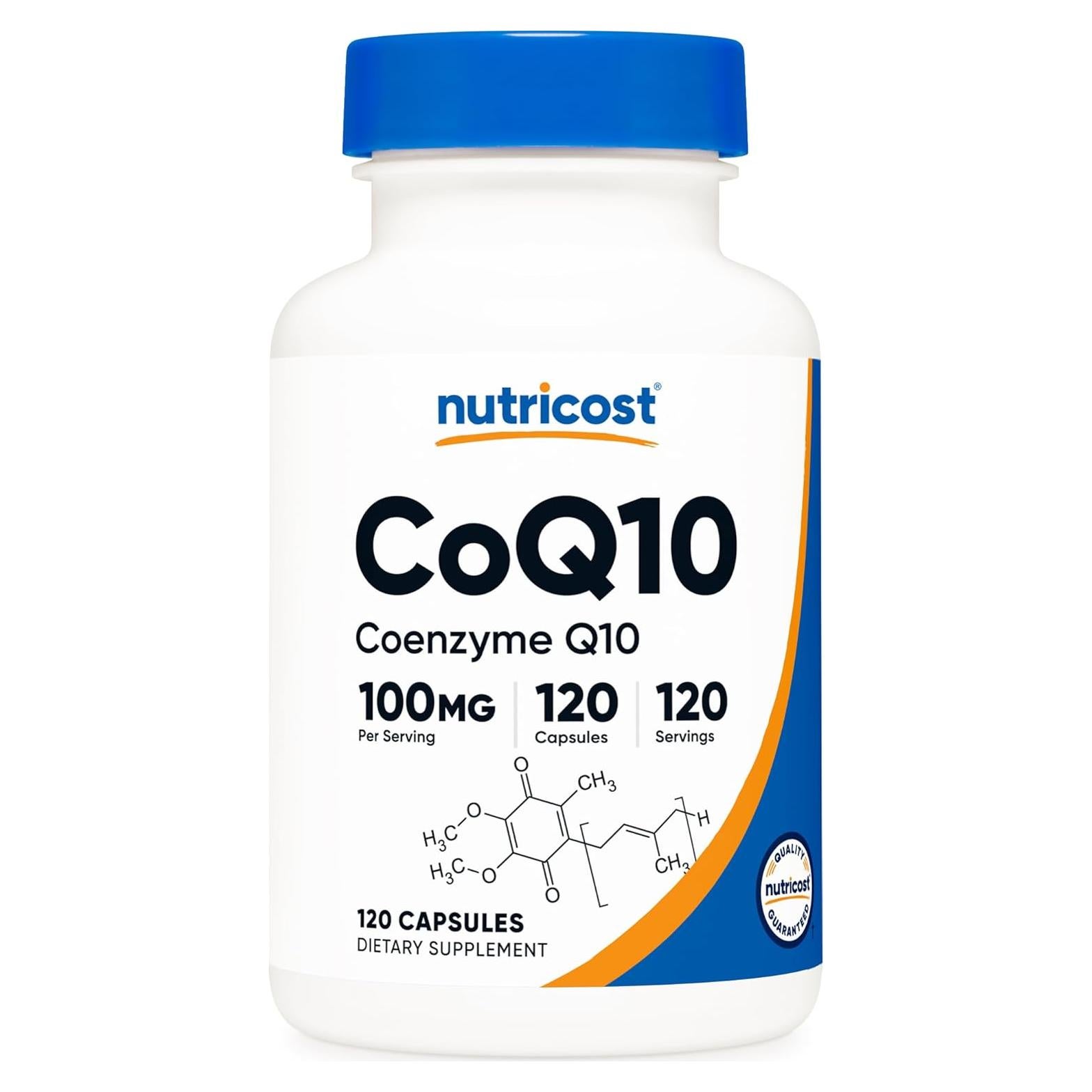 Nutricost CoQ10 100mg - 120 Cápsulas Vegetarianas Alta Absorción
