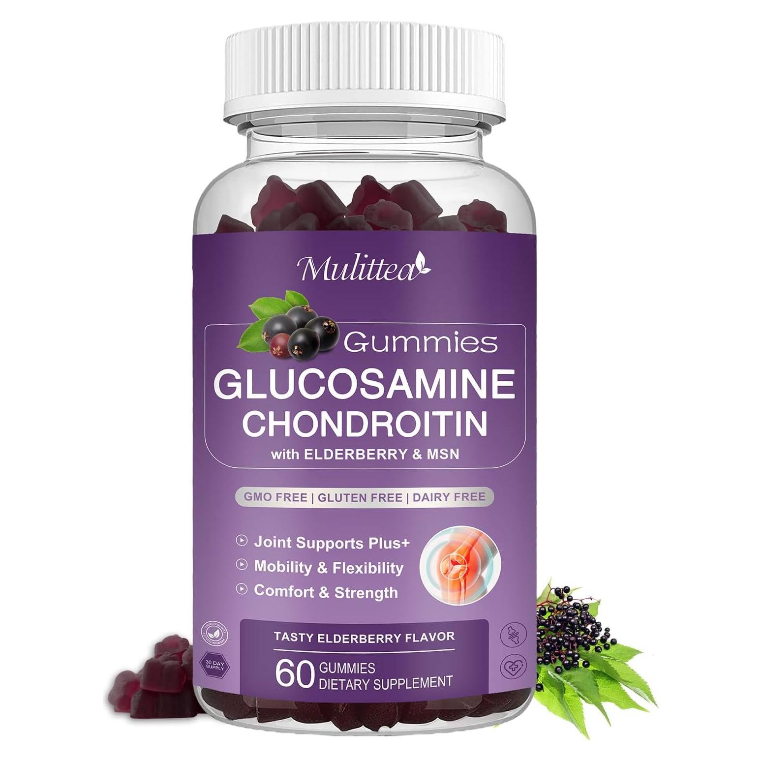 Gomitas de Glucosamina y Condroitina Mulittea 1500 mg 60 Unidades