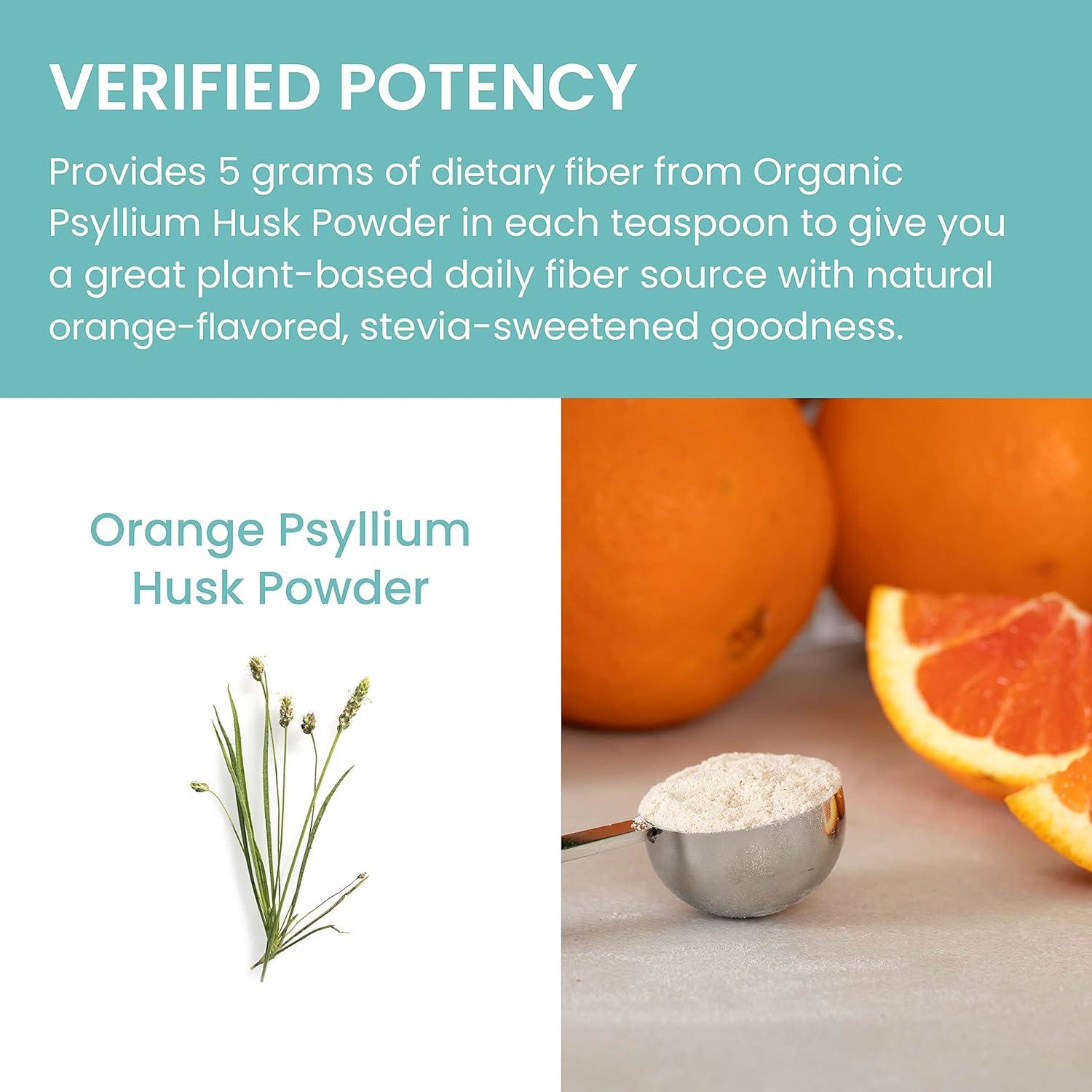 Polvo de Cáscara de Psyllium Naranja Himalaya 340 g - Suplemento Digestivo