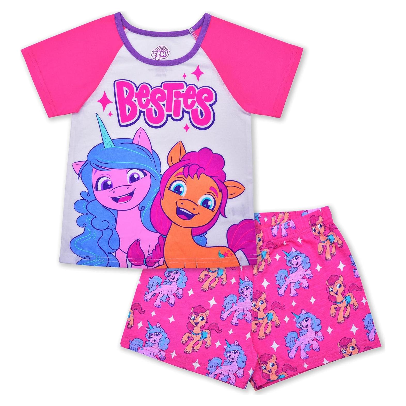 Conjunto Ropa Niña Mi Pequeño Pony Izzy y Sunny Rosa/Blanco