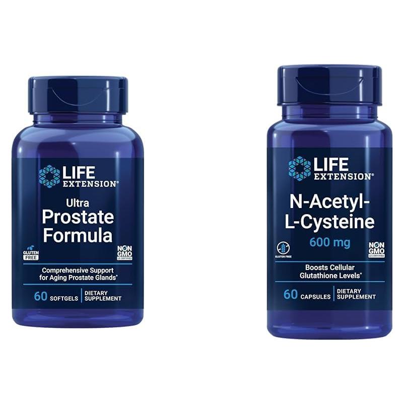 Suplemento Prostático Life Extension 60 Cápsulas + NAC 600 mg