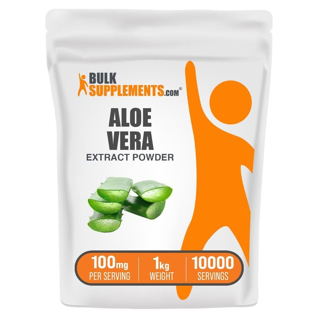 Extracto de Aloe Vera en Polvo BulkSupplements 1kg Vegano