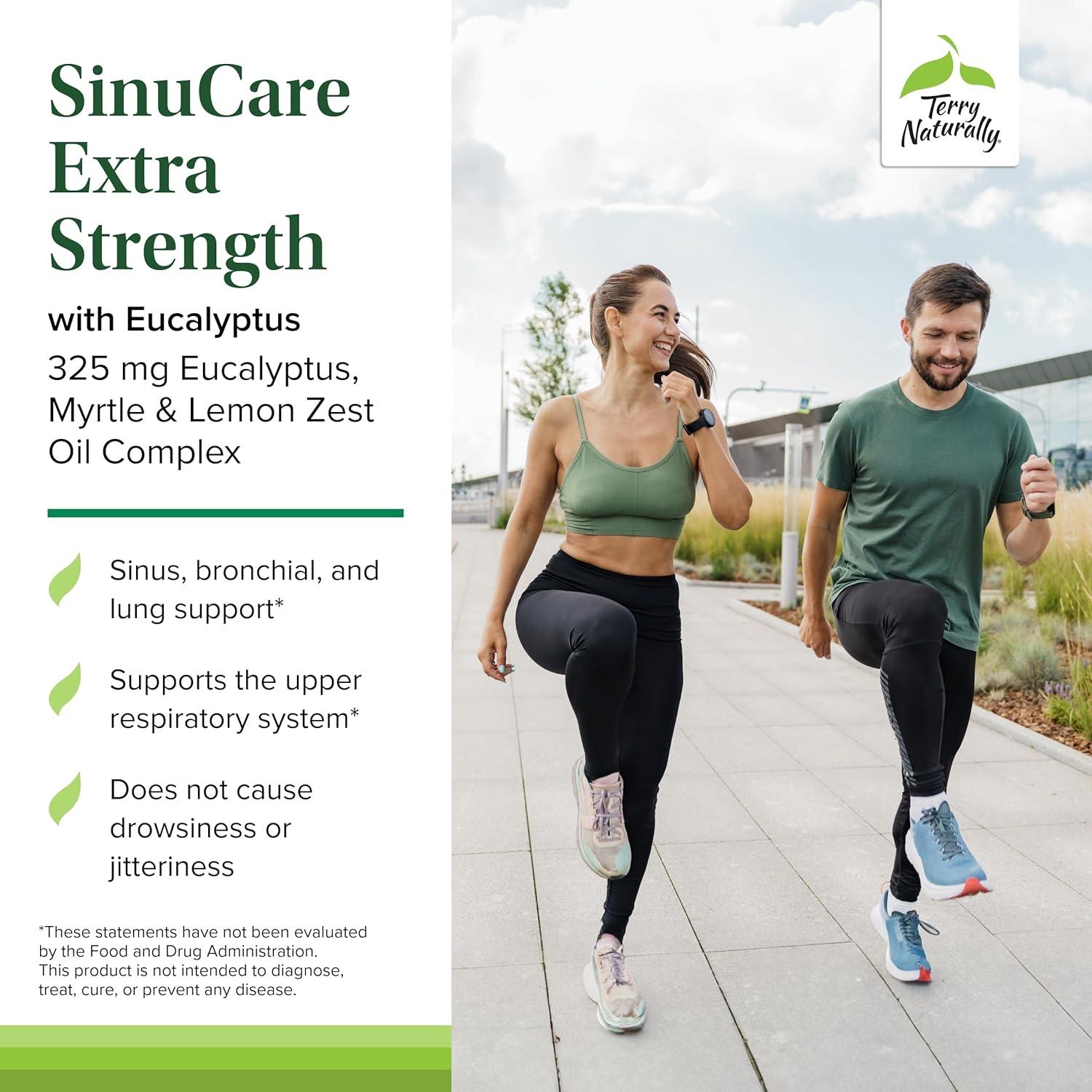 Terry Naturally SinuCare Extra Strength - Suplemento Eucalipto 30 Cápsulas