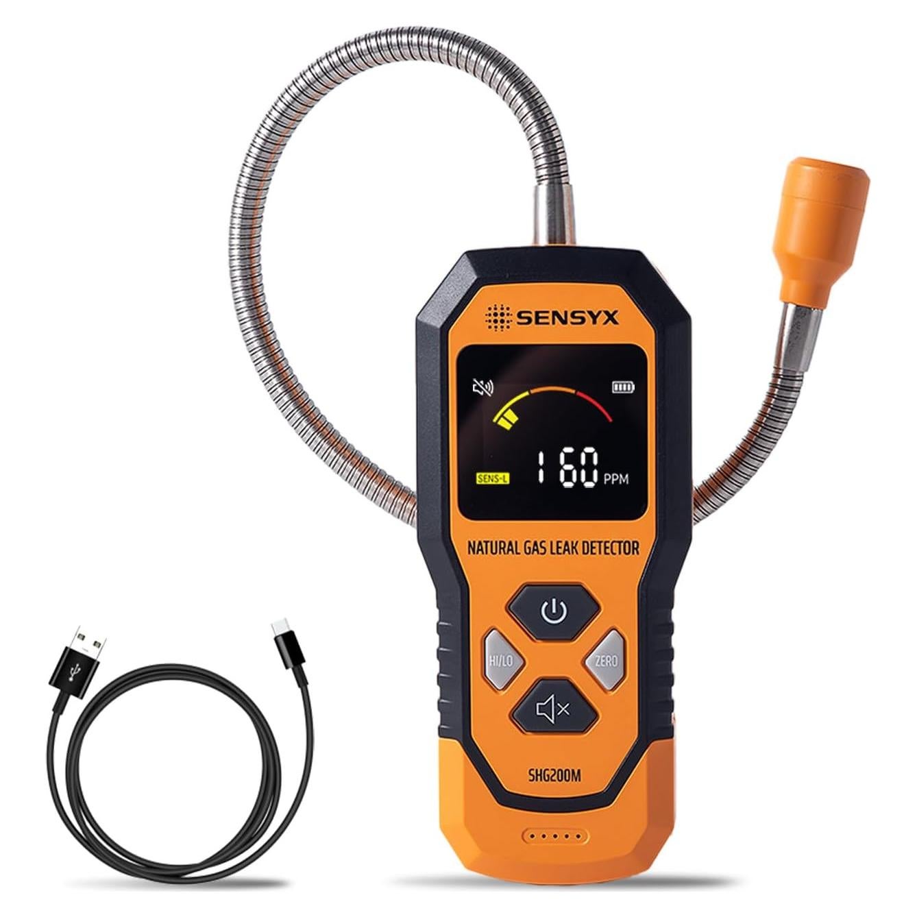 Detector de Gas Natural SENSYX SHG200M Recargable Portátil