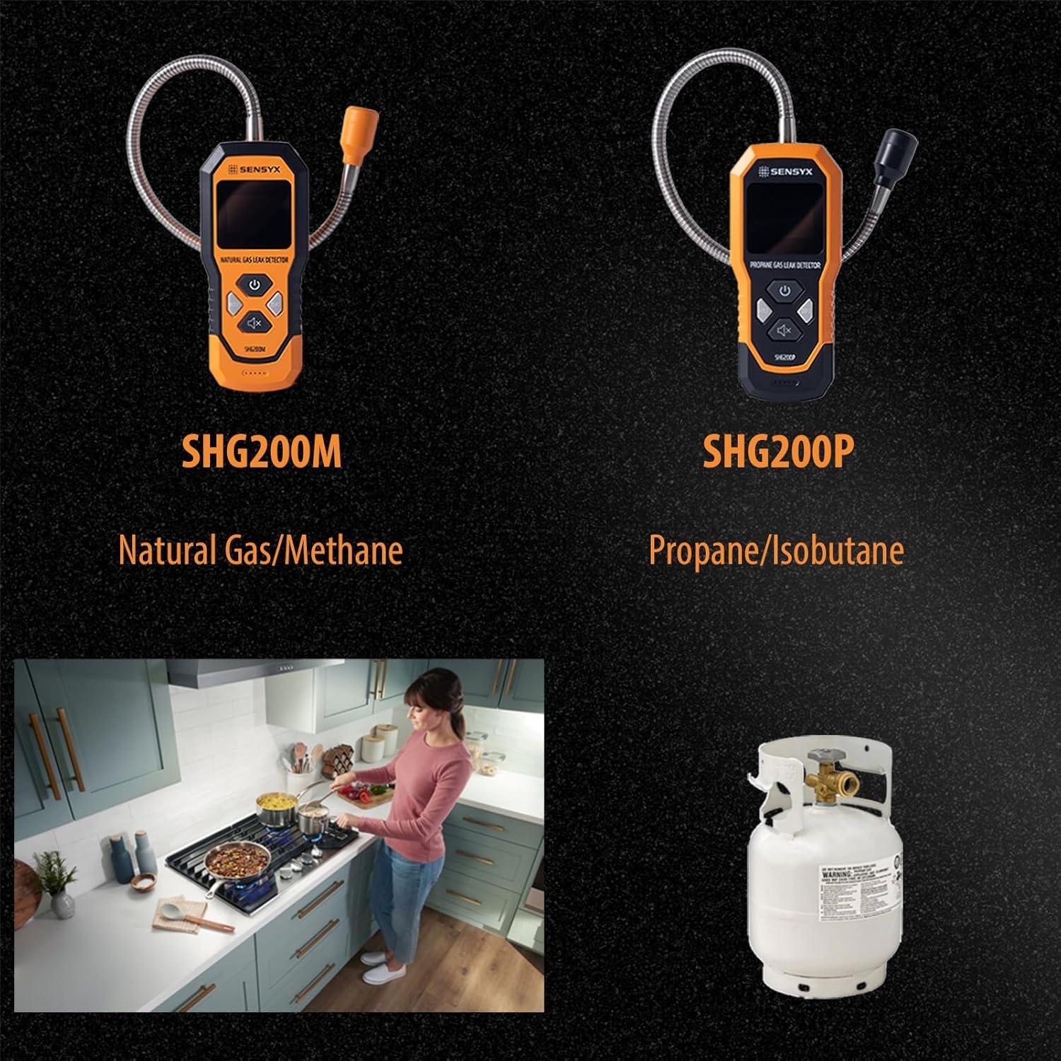 Detector de Gas Natural SENSYX SHG200M Recargable Portátil