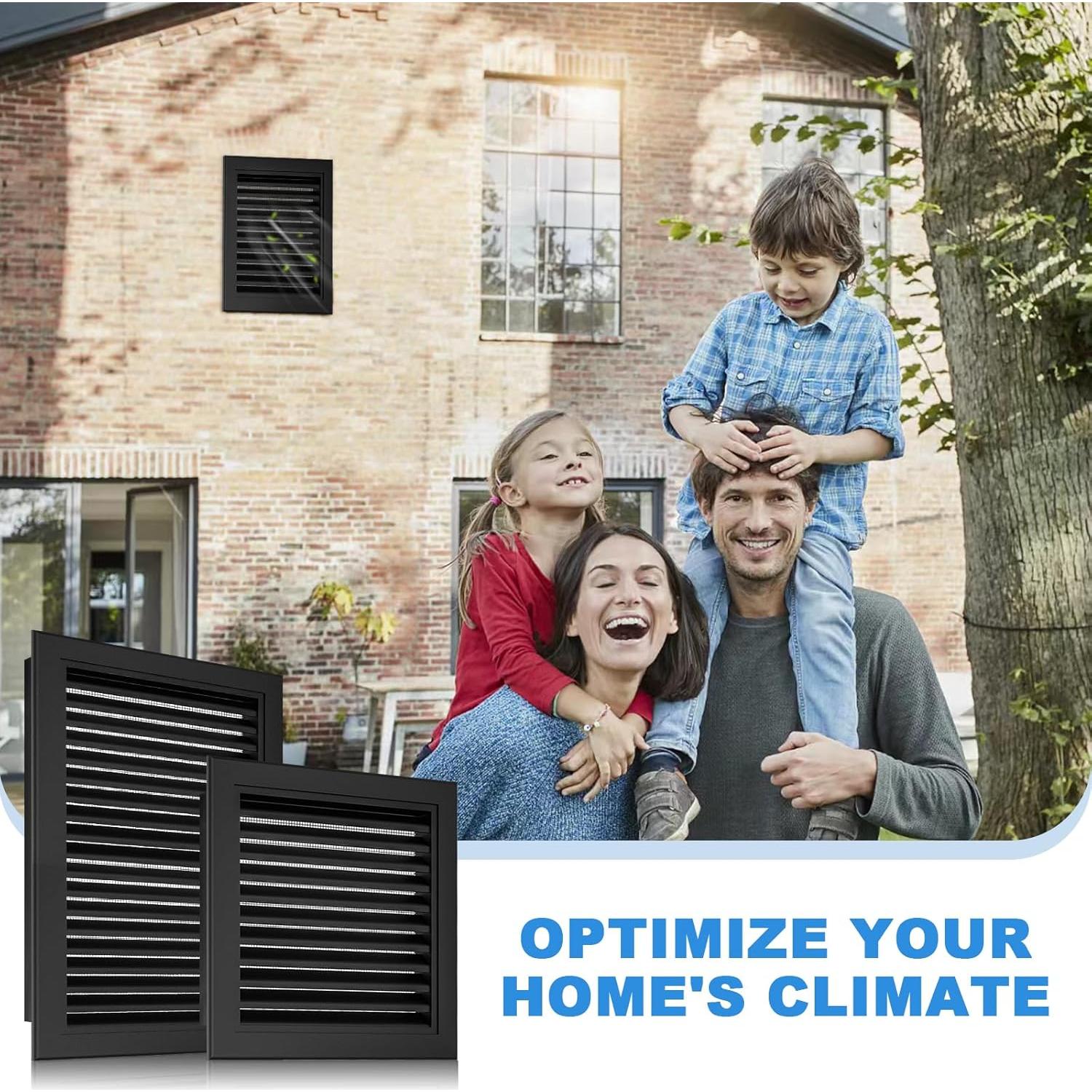 Ventilación de Ático Zepoty 15x15 cm Aluminio con Malla