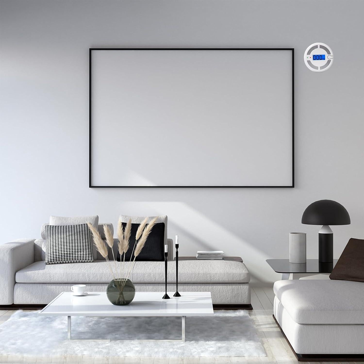 Paquete de 2 Detectores de Monóxido de Carbono CDR-816 con Pantalla LCD