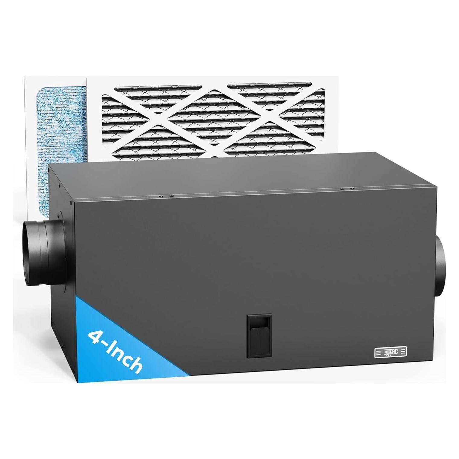 Caja de Filtro AITECAC 4 Pulgadas con Filtros MERV10 y MERV13