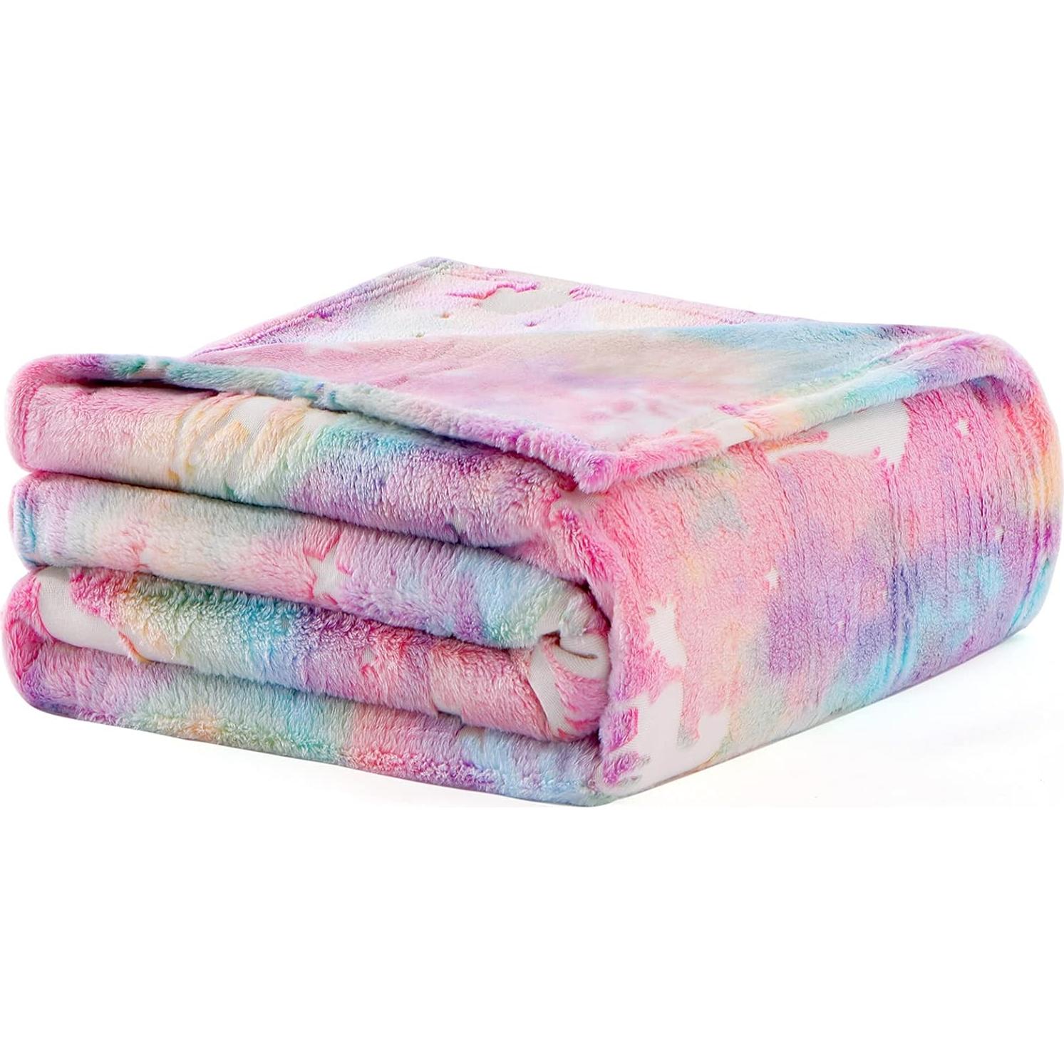 Manta Brillante Unicornio Rosa 127x152 cm Suave