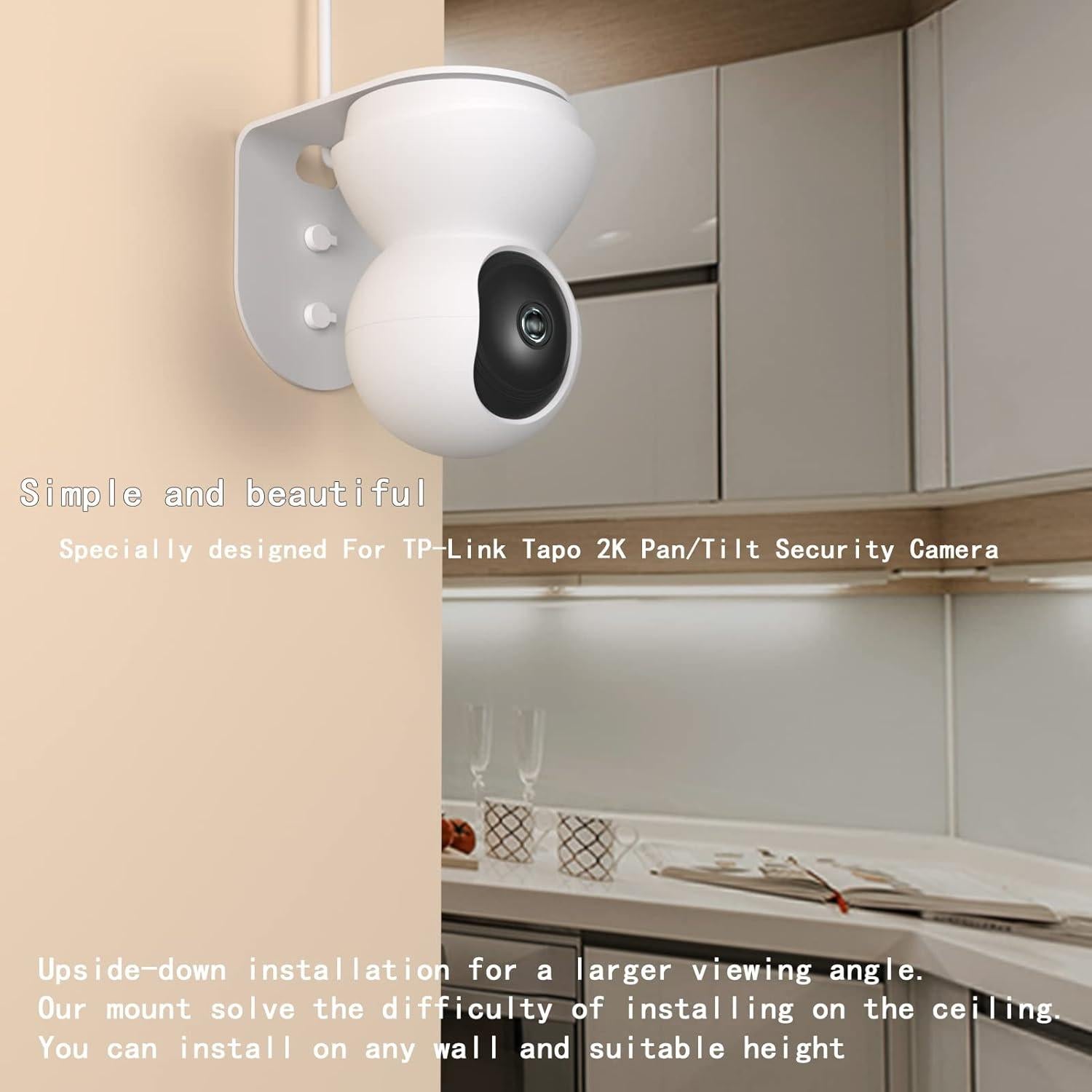 Soporte de Pared de Aluminio Zwolf para Cámara TP-Link Tapo C200/C210 - Paquete de 2