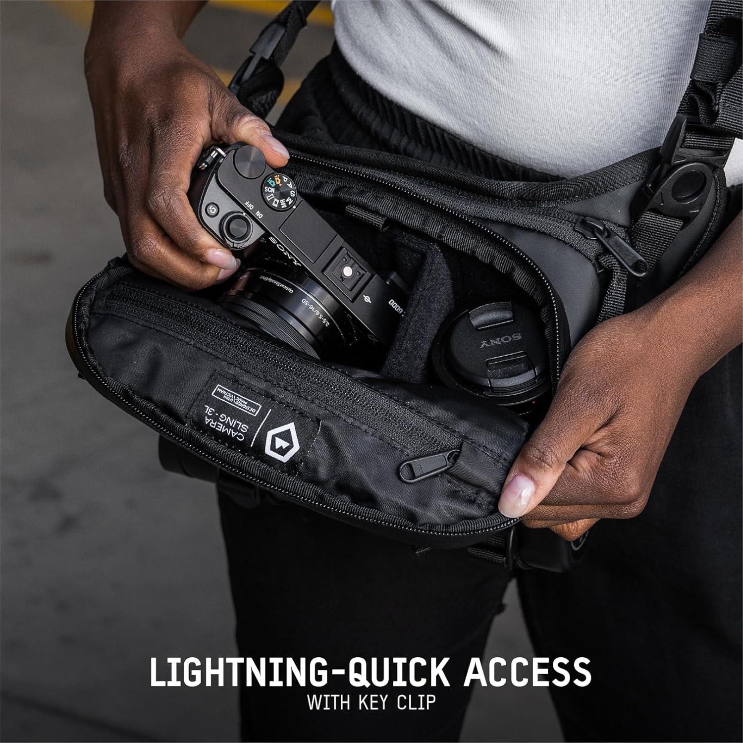 Bandolera Compacta WANDRD ROGUE 3L Azul Egeo para Cámara