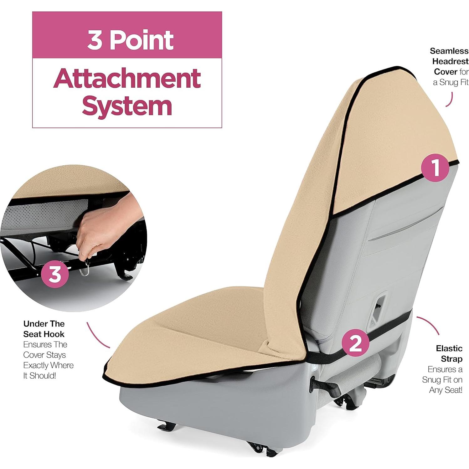 Cubierta de Asiento de Coche Lebogner Impermeable Beige