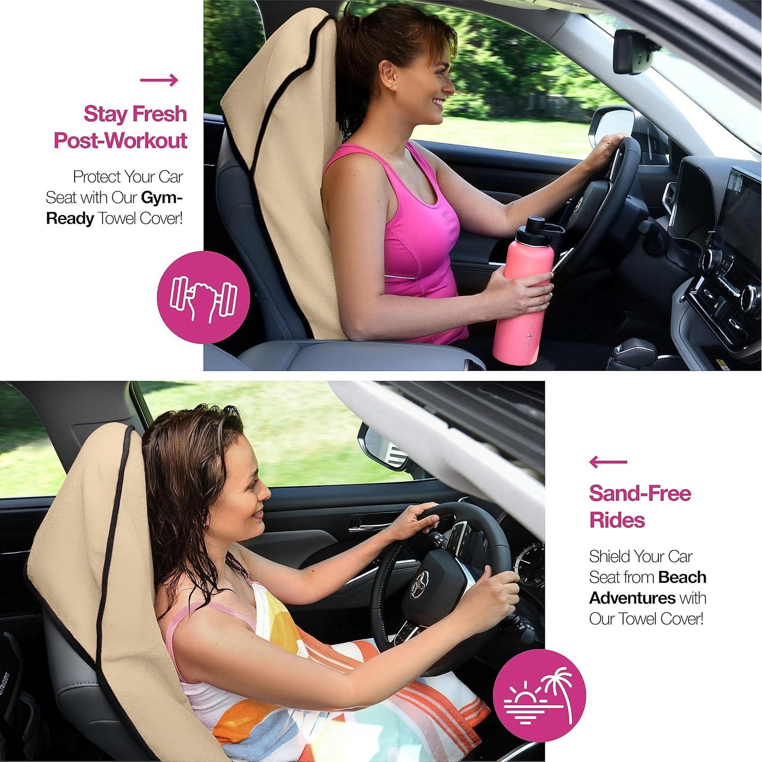 Cubierta de Asiento de Coche Lebogner Impermeable Beige