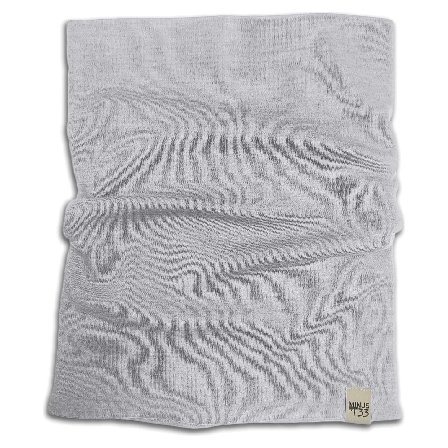 Cuello Térmico de Lana Merino Minus33 - Unisex - Gris Ceniza