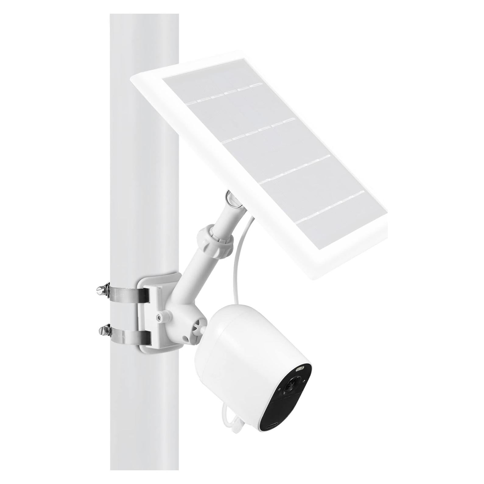 Soporte Universal 2-en-1 Wasserstein para Cámara y Panel Solar Blanco