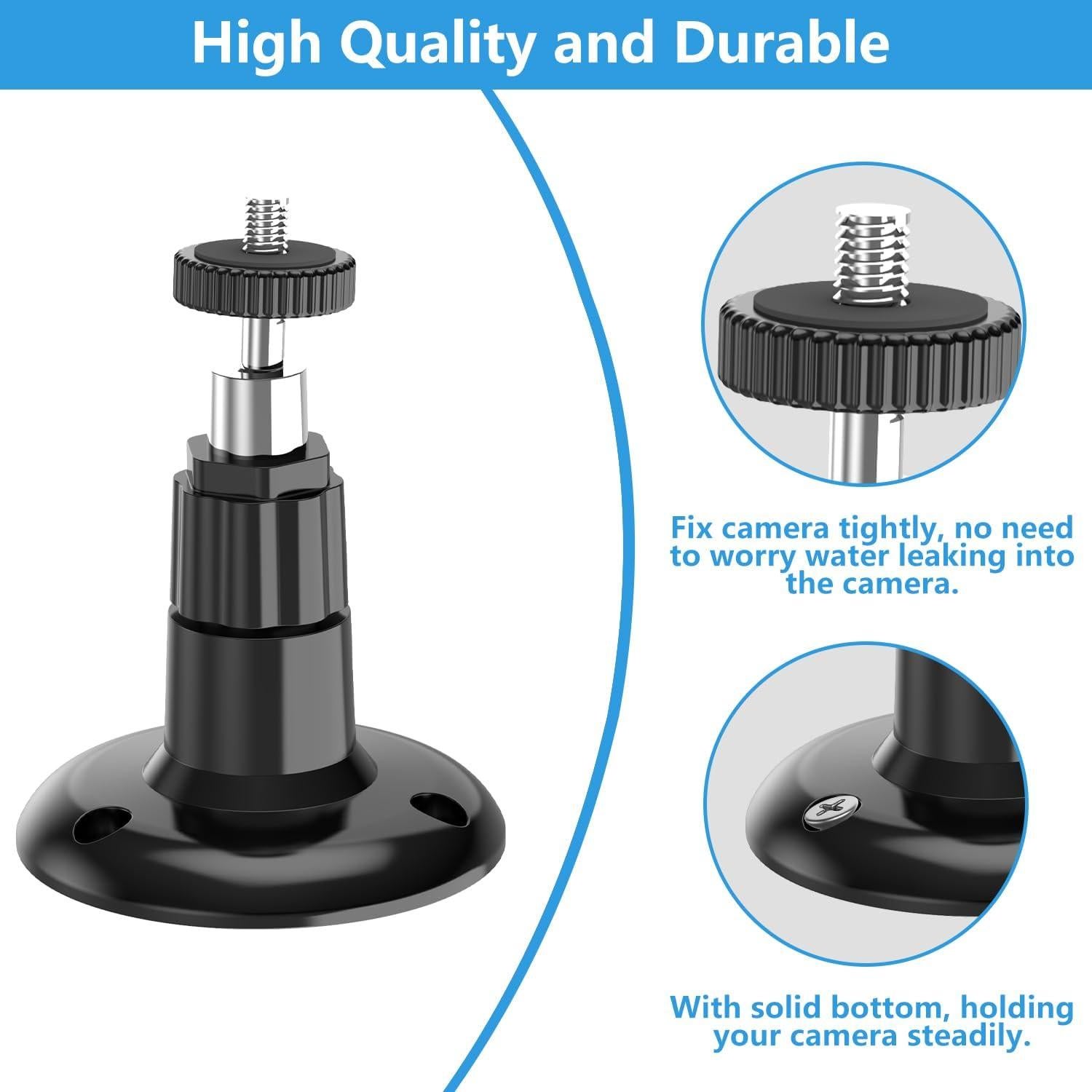 Soporte de Pared para Cámara Ring Gresur, Ajustable 360° Negro