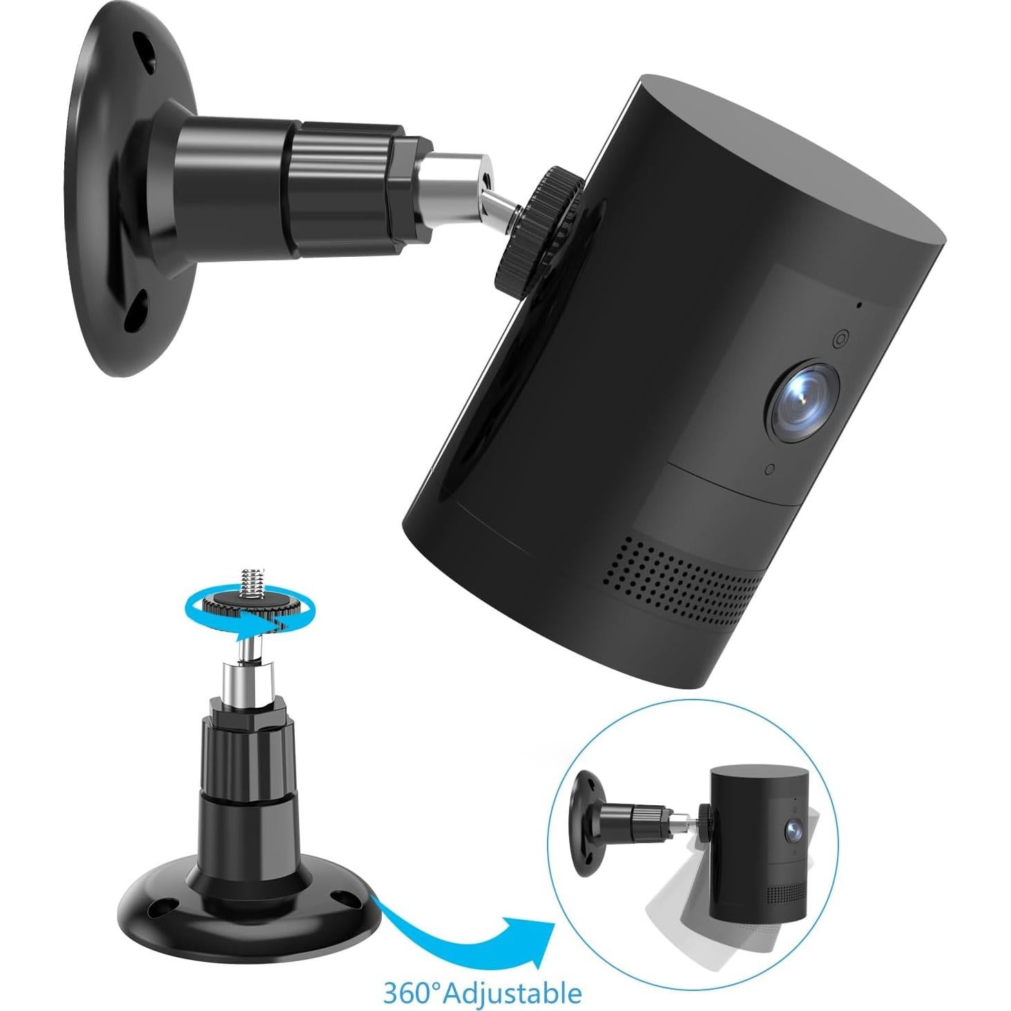 Soporte de Pared para Cámara Ring Gresur, Ajustable 360° Negro