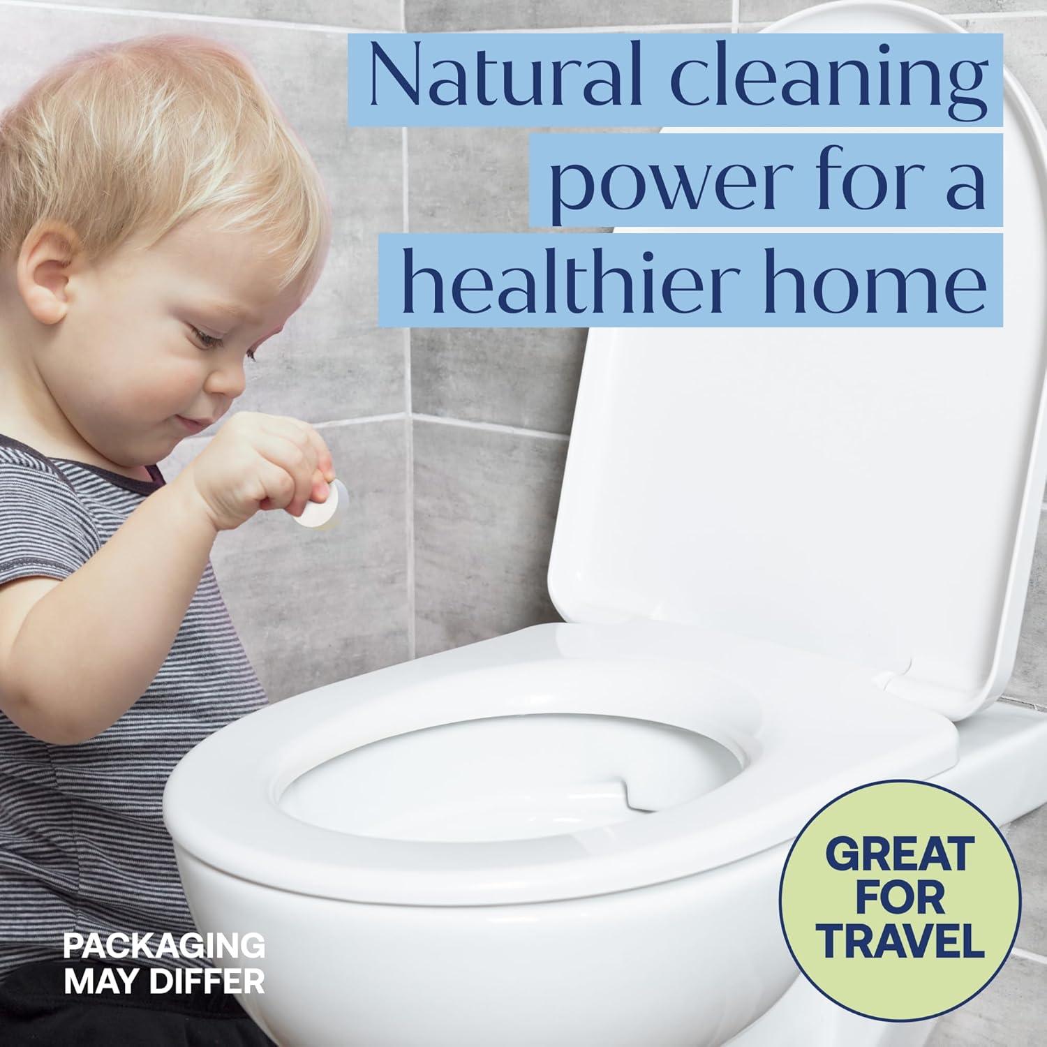 Tabletas Limpiadoras de Inodoro FABTAB, Aroma Limón y Eucalipto